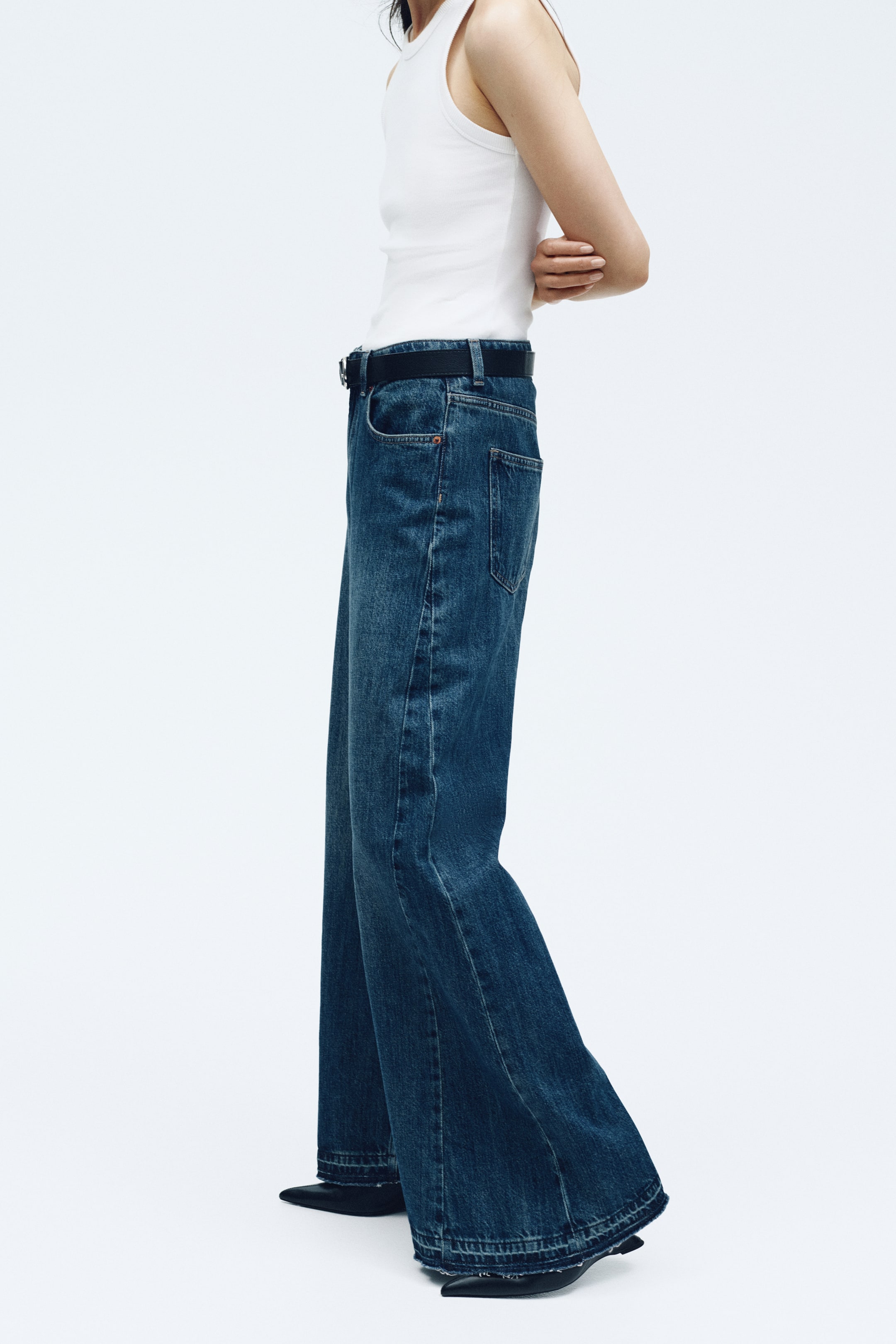 Ingrandisci l'immagine: Wide High Jeans - Blu denim - DONNA | H&M CH 3