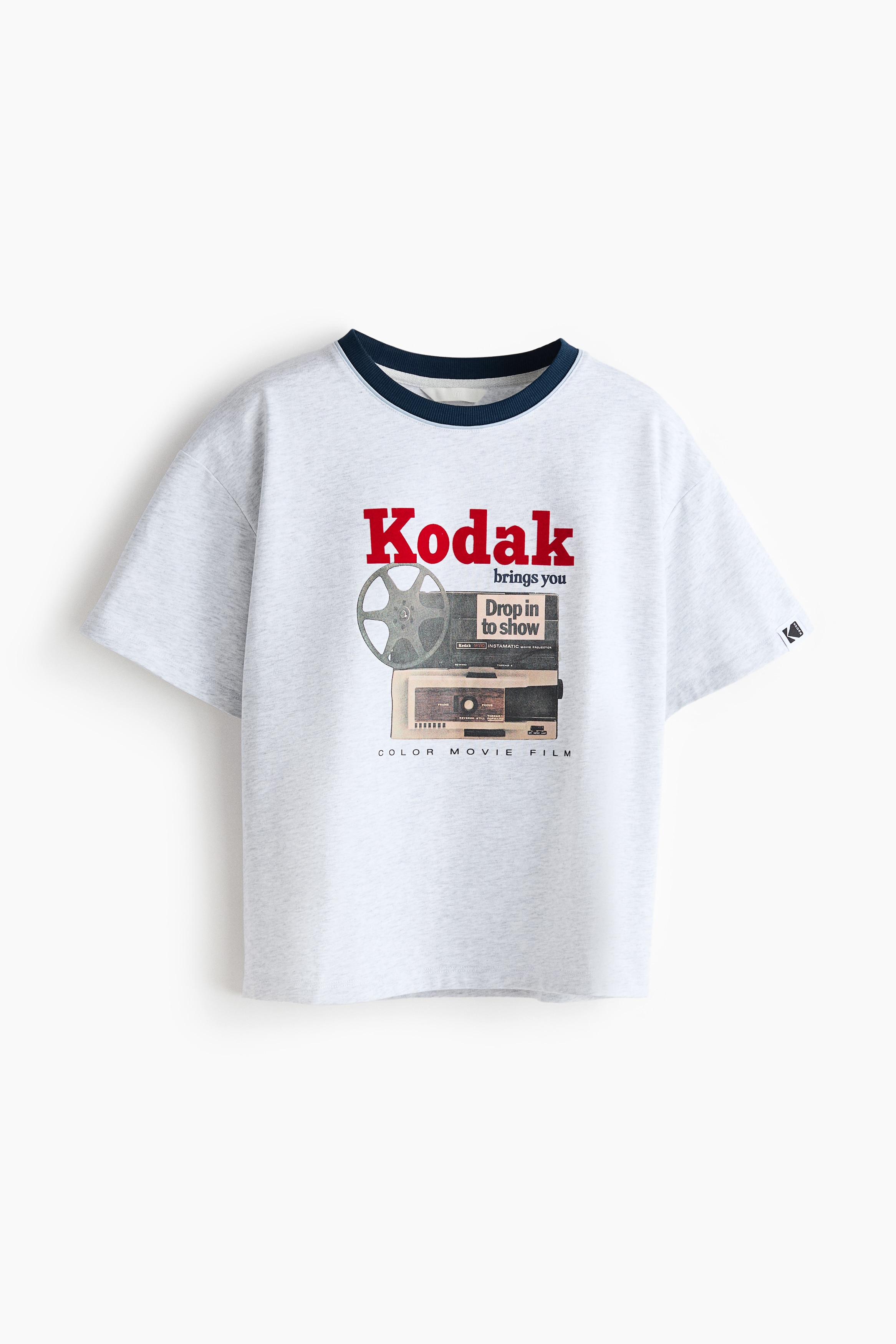 T-Shirt with Printed Motif - Light gray/Kodak/Light blue/Kodak/White/Kodak
