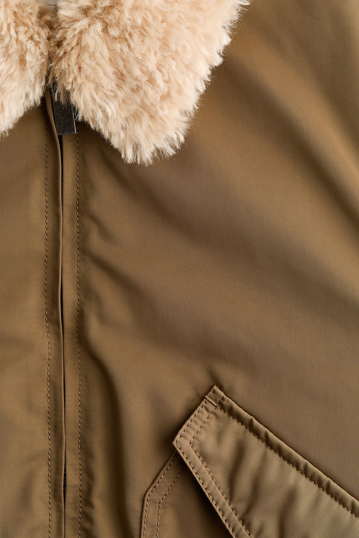 Bomber Jacket with Collar - image 3