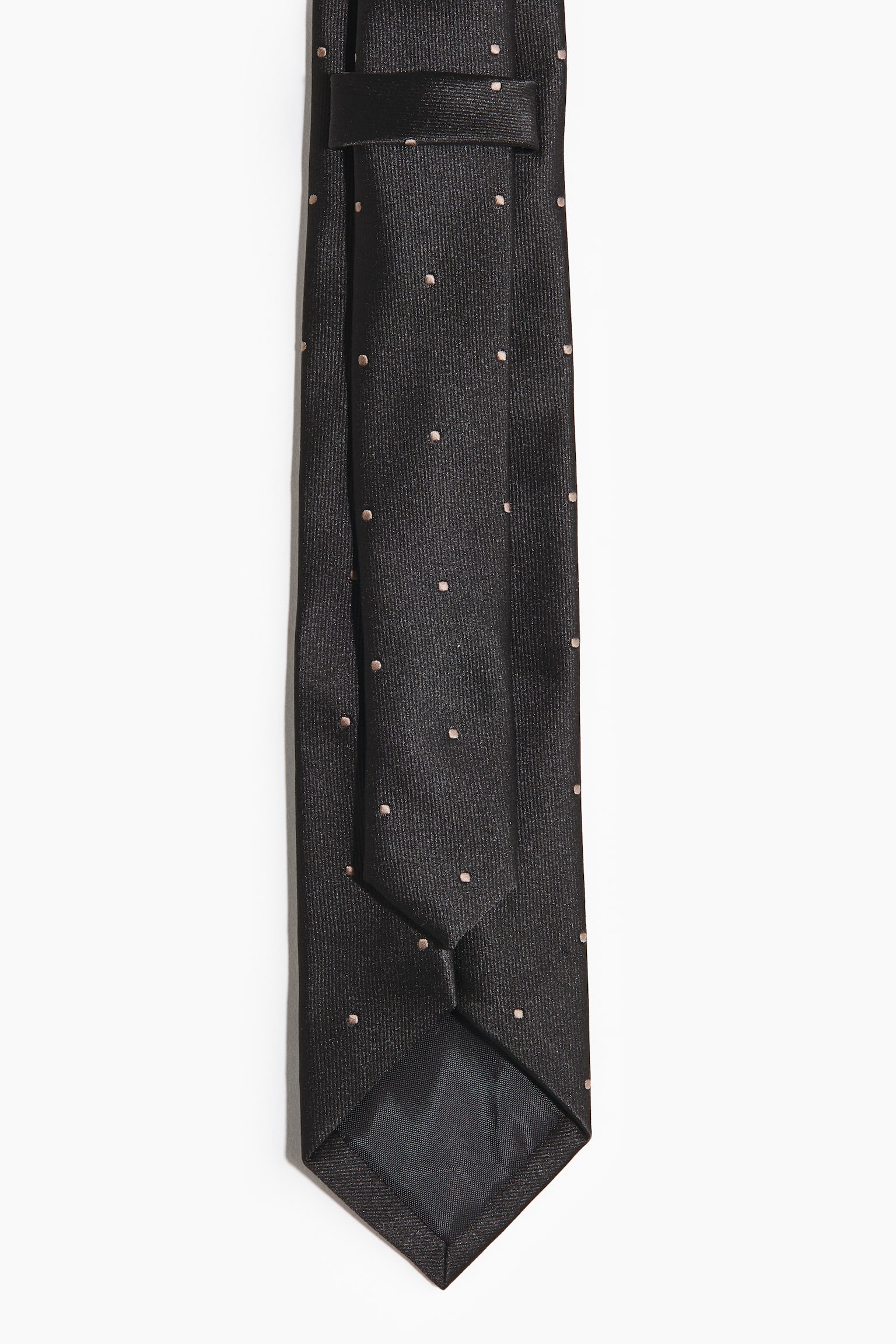 Corbata estampada - Negro/Lunares - 2