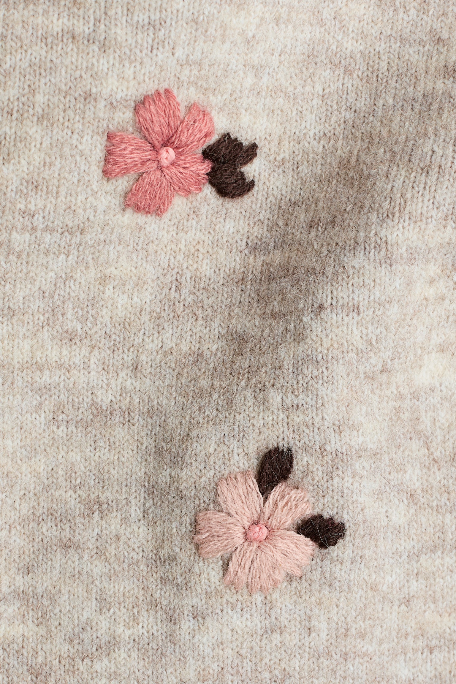 Детский кардиган H&M Embroidered, цвет: Светлый бежевый — фото 2
