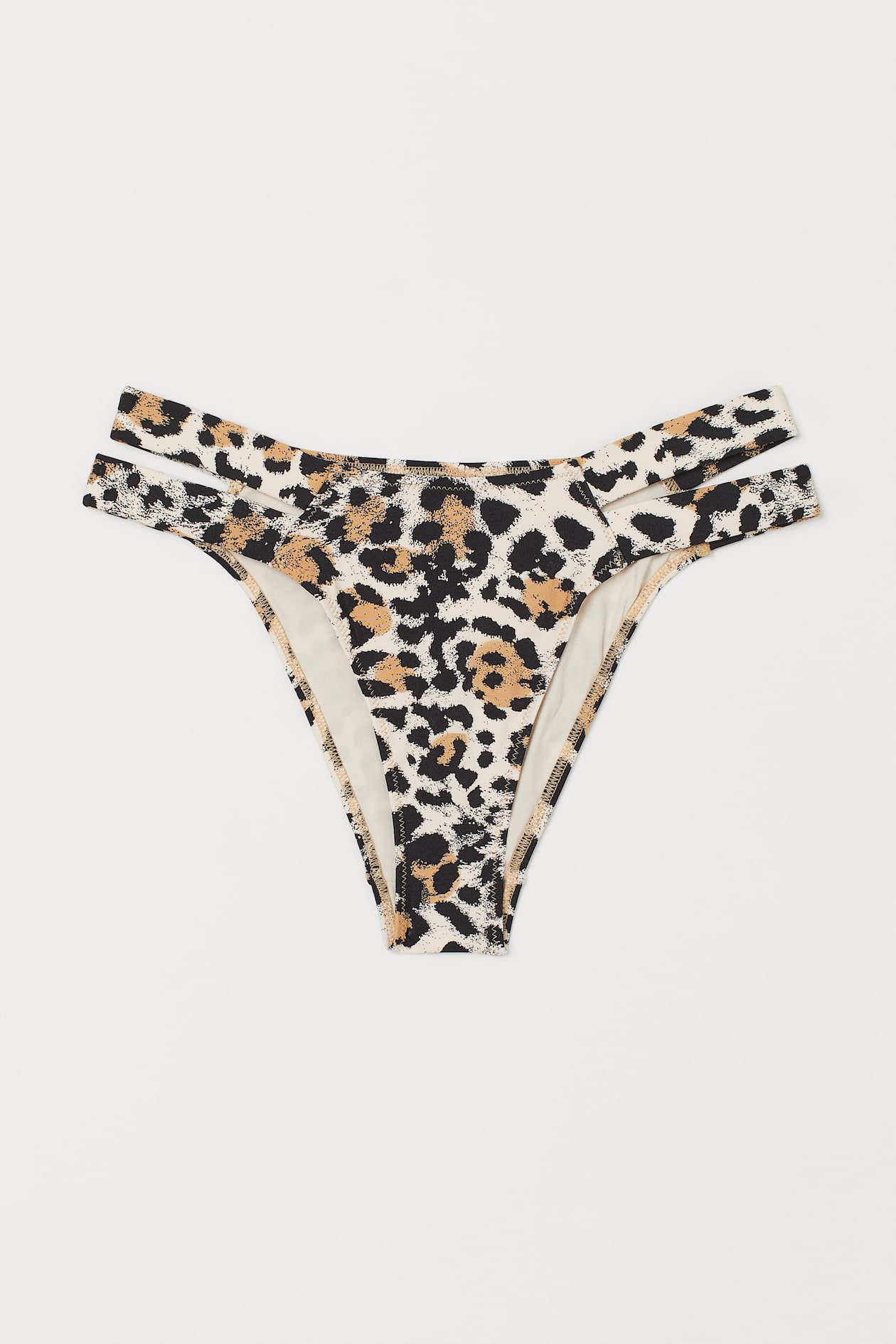 Bikini Bottoms - Regular waist - Light beige/leopard print - Ladies | H ...