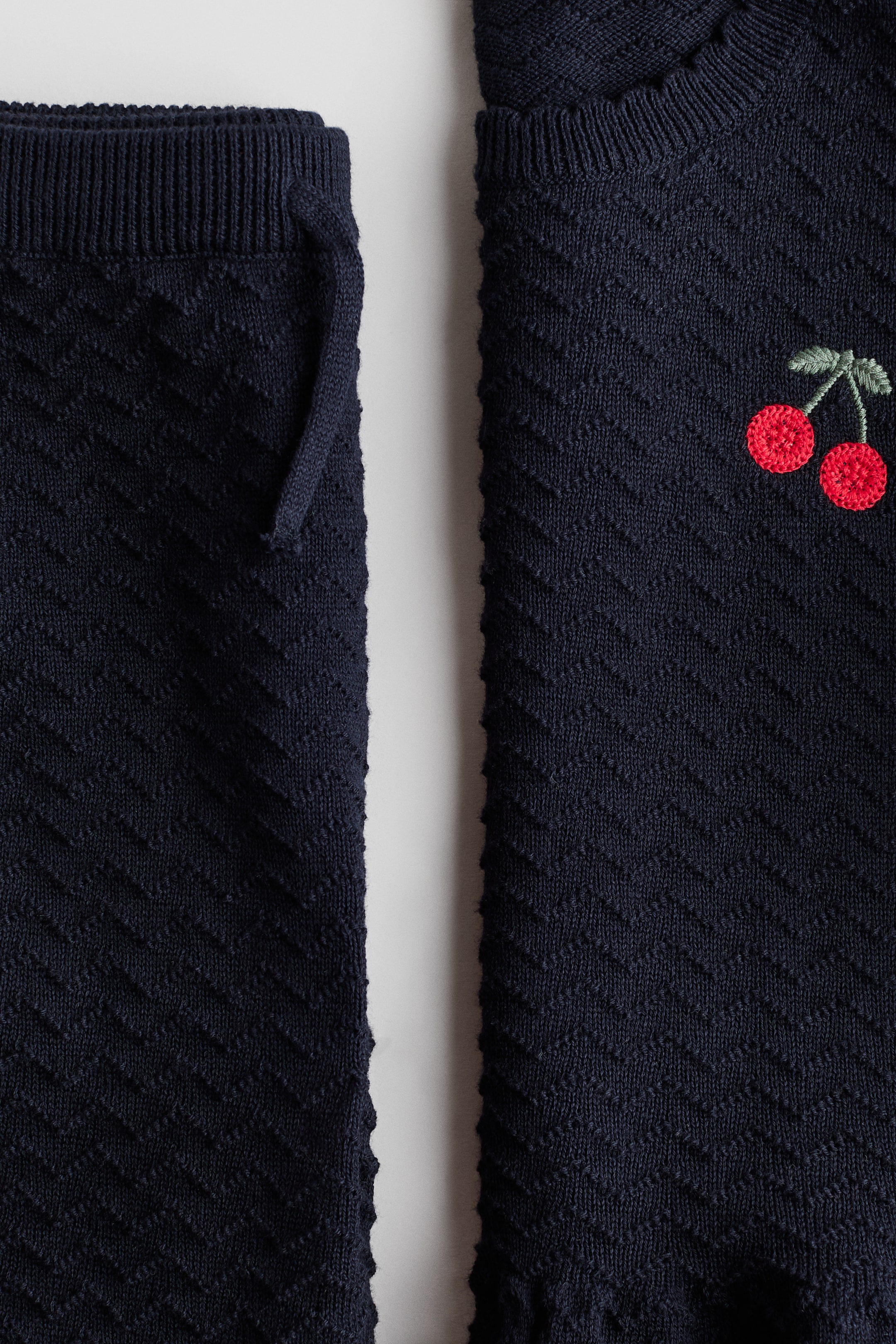 H&M 2-Piece Textured-Knit Cotton Set — фото 3