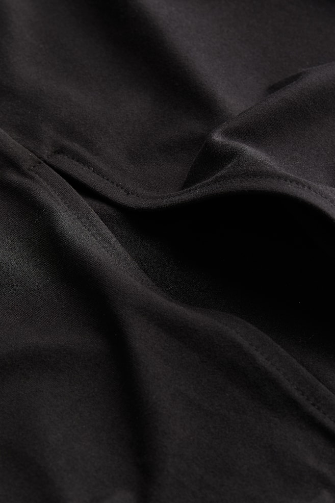 Longue robe moulante en jersey - Noir/Gris foncé/Grège clair - 3