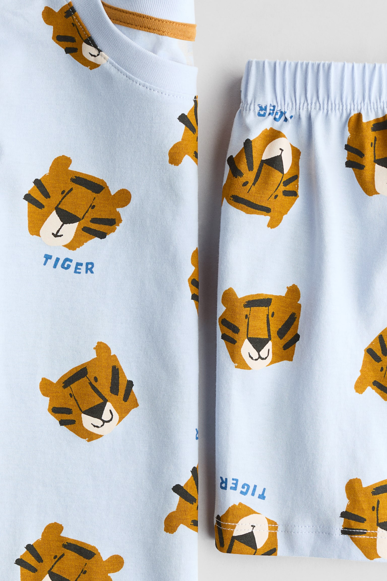 Piżama z nadrukiem - Jasnoniebieski/Tygrysy/Granatowy/Planety/Jasnoniebieski/Auta - 2