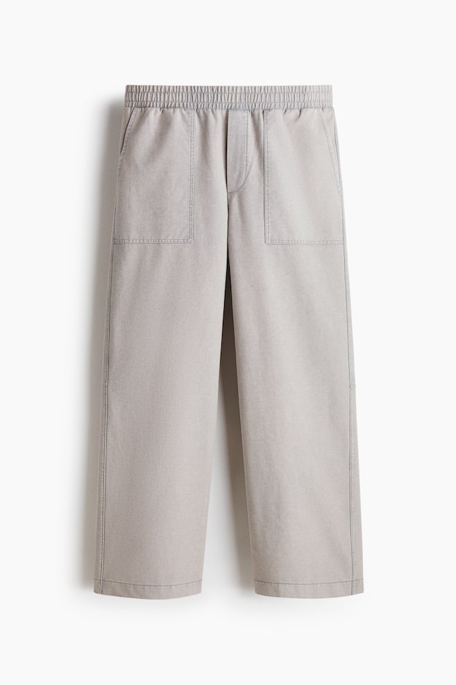 Relaxed-Fit Joggers - Light gray/Dark gray - 1