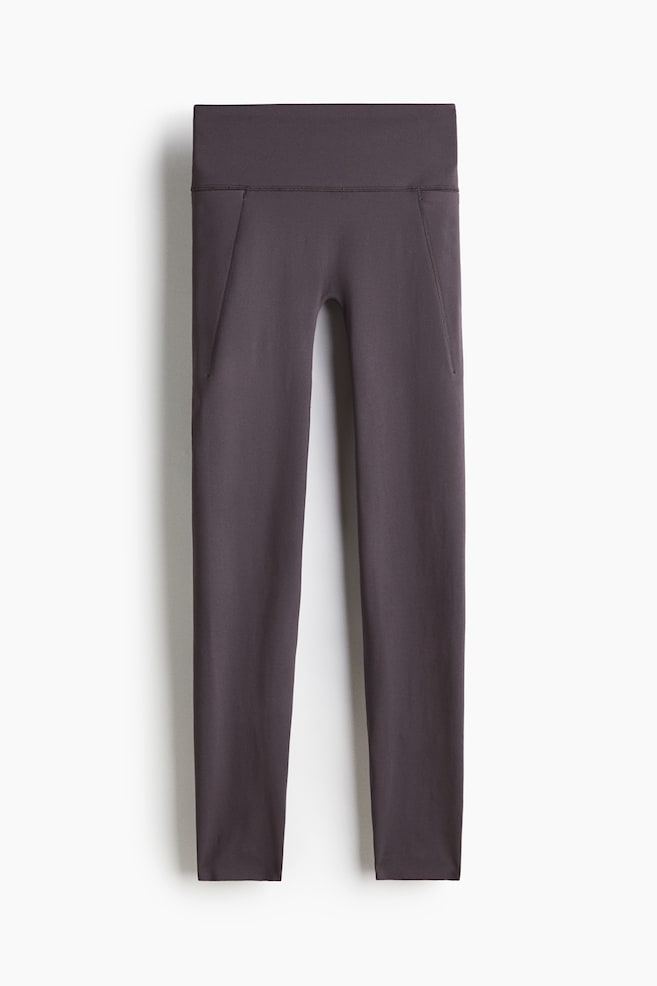 Sportleggings mit SoftMove™ und Taschendetail - Trüffelgrau/Dunkelgrau/Schokoladiges Pflaumenlila/Helles Mattlila/Dunkelbraun/Schwarz/Schokoladiges Pflaumenlila - 1