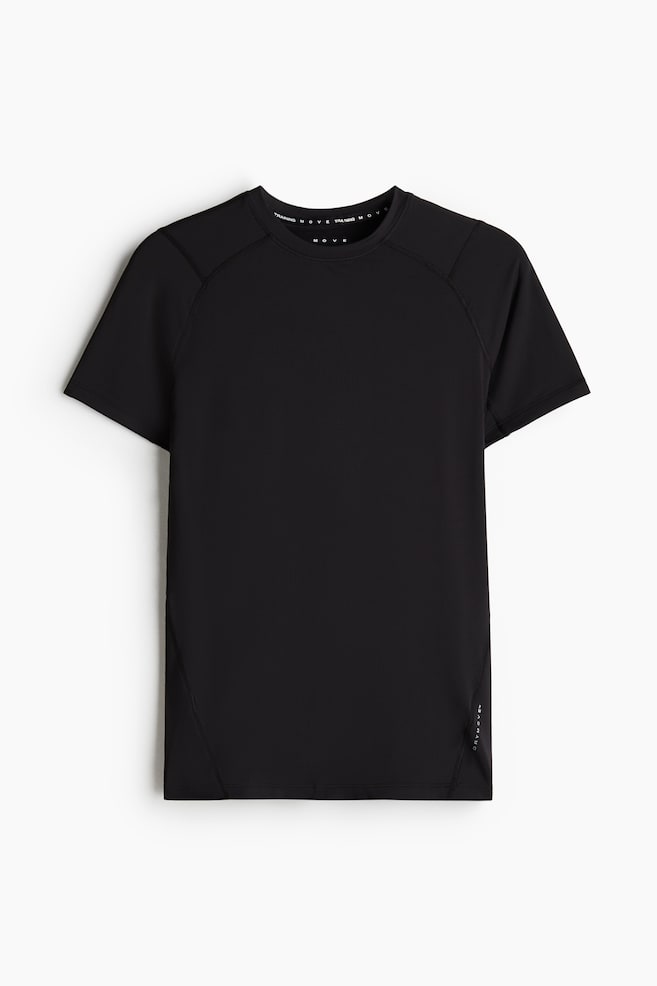 Compression Fit Sports top with DryMove™ - Black/White - 1