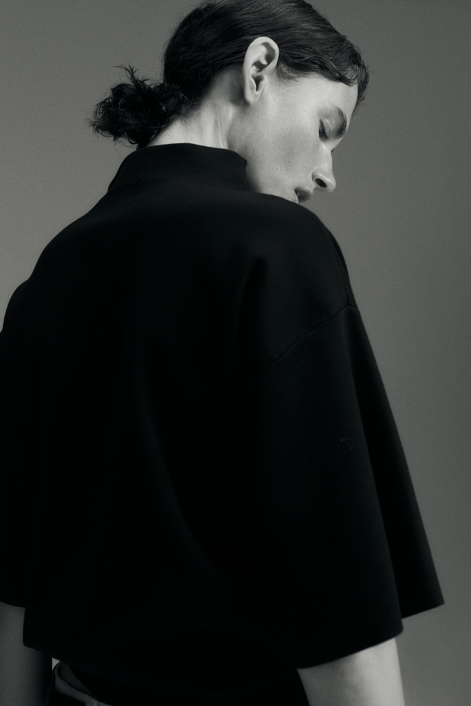 Женский топ H&M Mock Turtleneck Top, цвет: Чёрный — фото 6