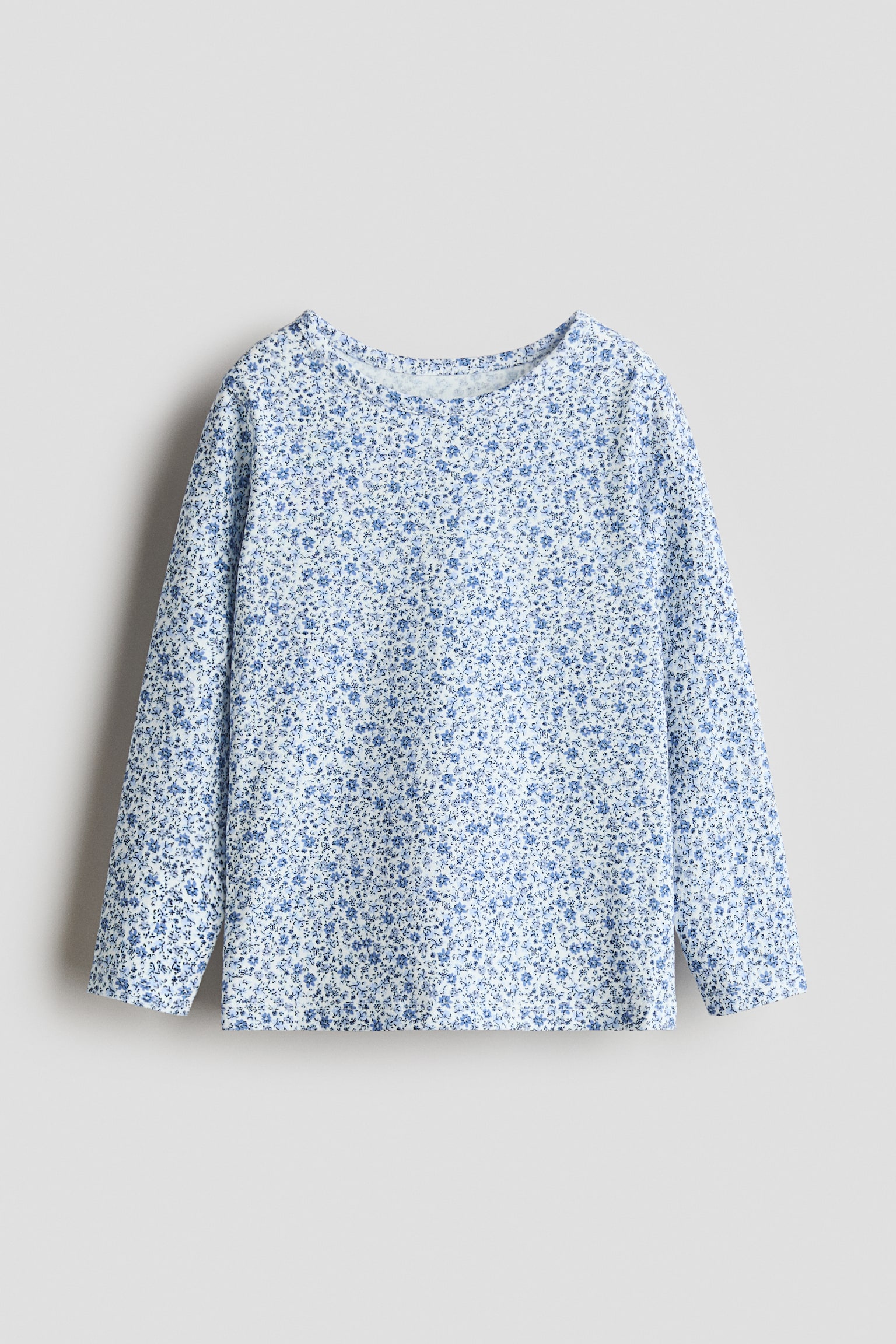 Printed Jersey Top - Blue/floral/Light beige/ballerinas/Dark gray/Halloween/White/rainbow/Light pink/horse/Light pink/unicorn/Light beige/floral/White/cherries