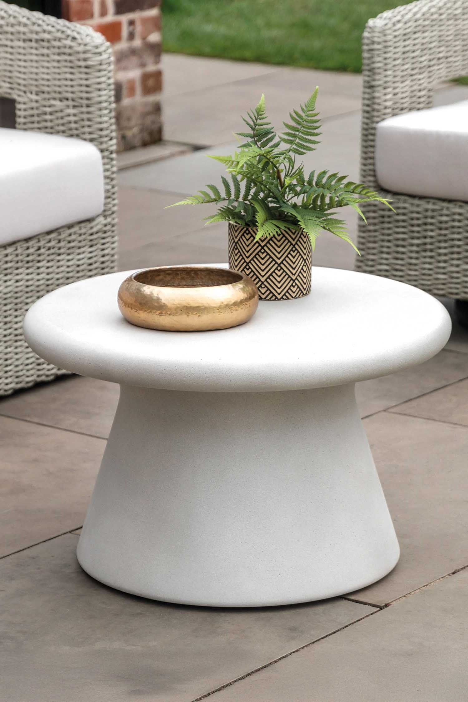 Reinforced Concrete Coffee Table - Natural/Cream