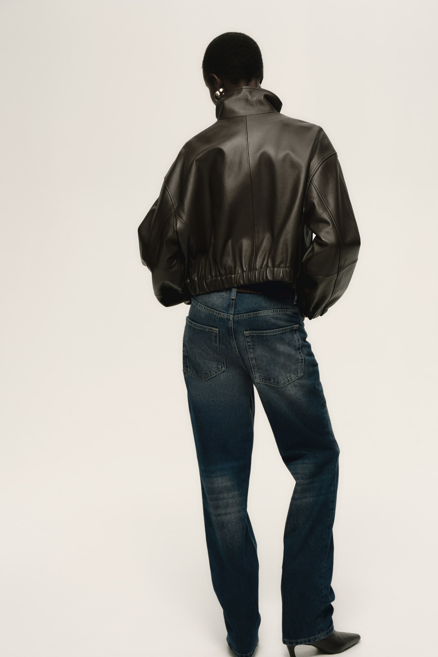 Straight High Jeans - Vyblednutá džínsovomodrá - 3