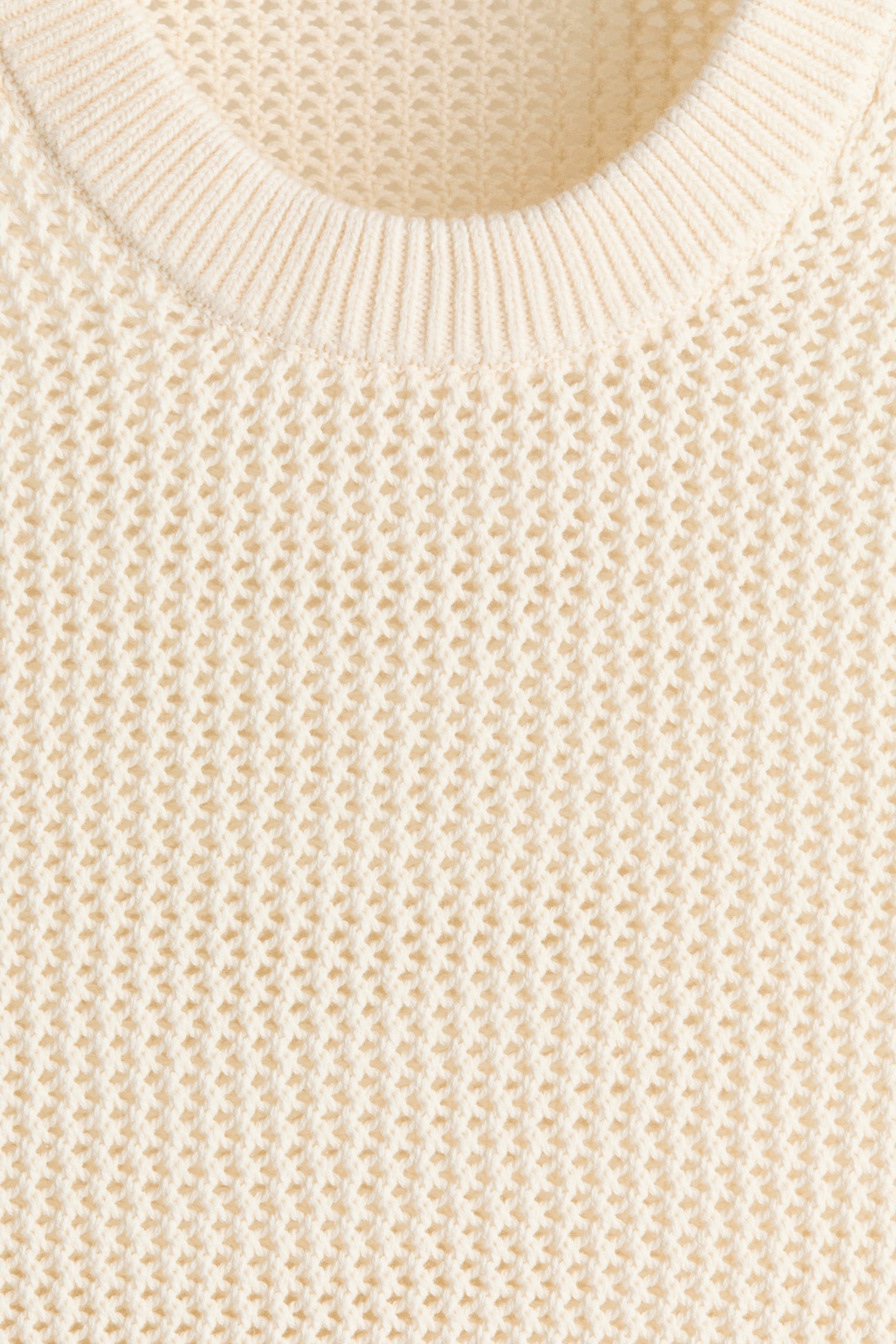 Мужской жилет H&M Regular-Fit Open-Knit Sweater Vest, цвет: Светлый бежевый — фото 6
