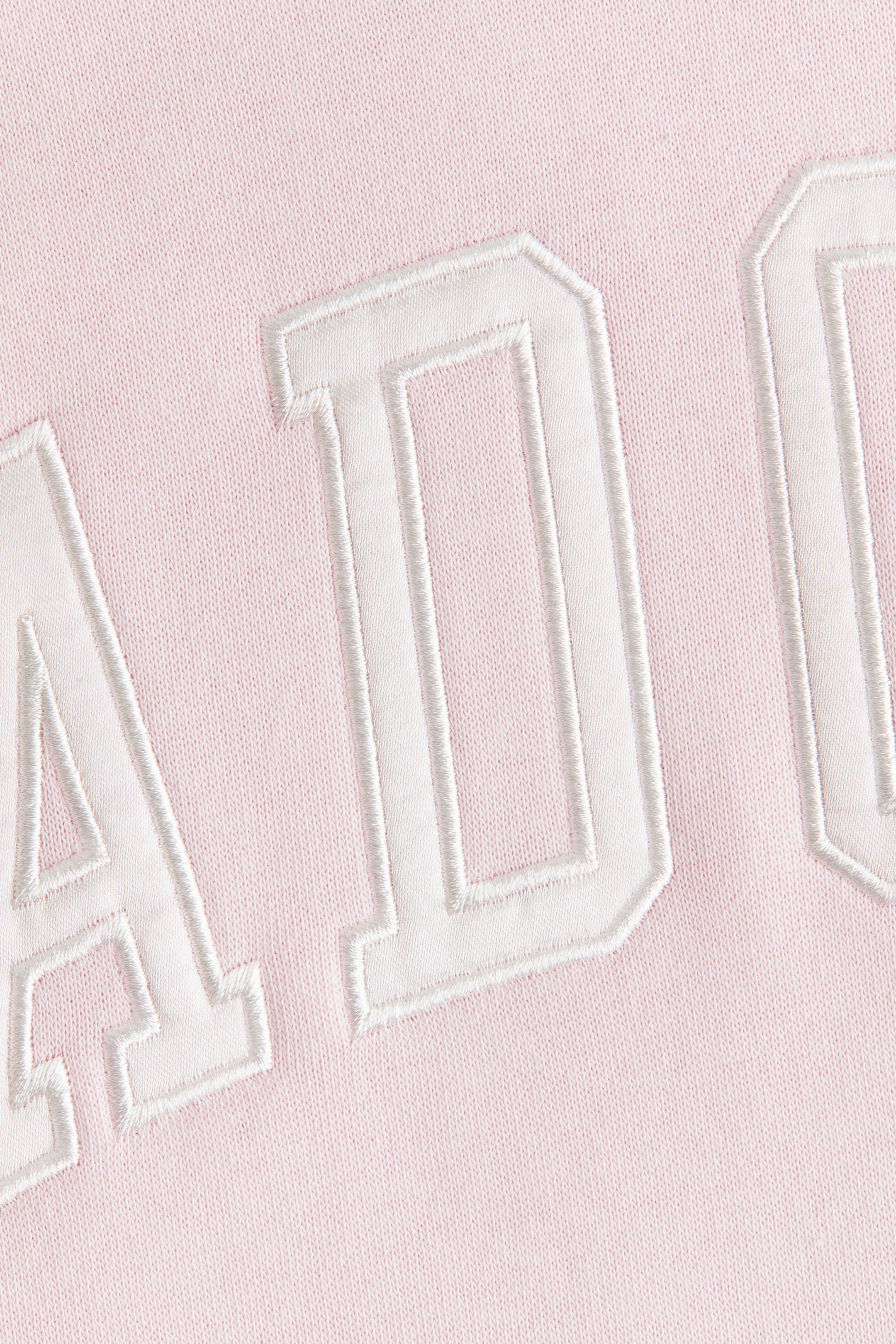 Motif-detail brushed-inside hoodie