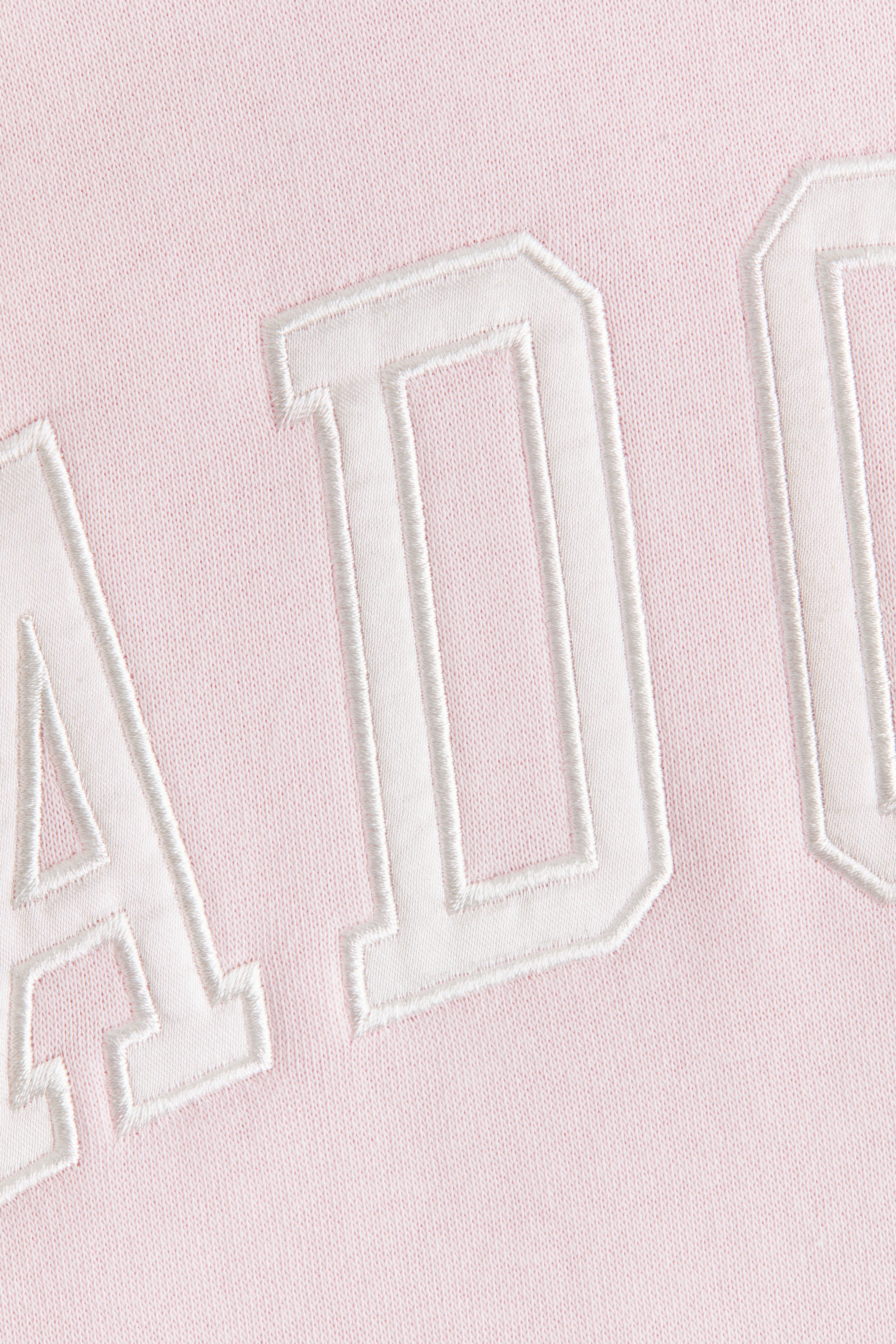 Motif-detail brushed-inside hoodie