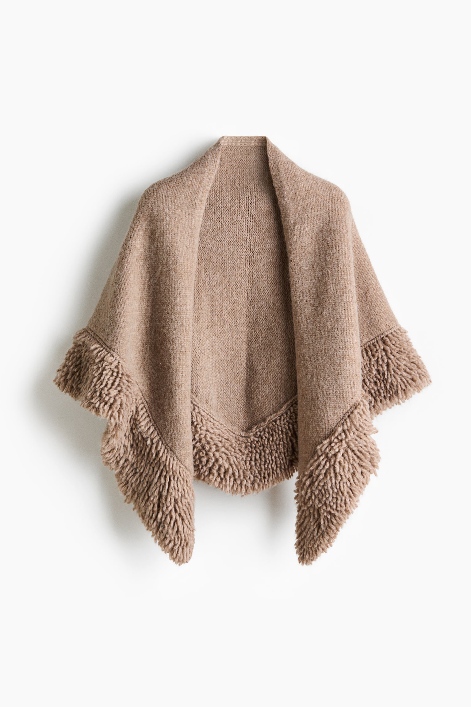 Knitted cape - Beige