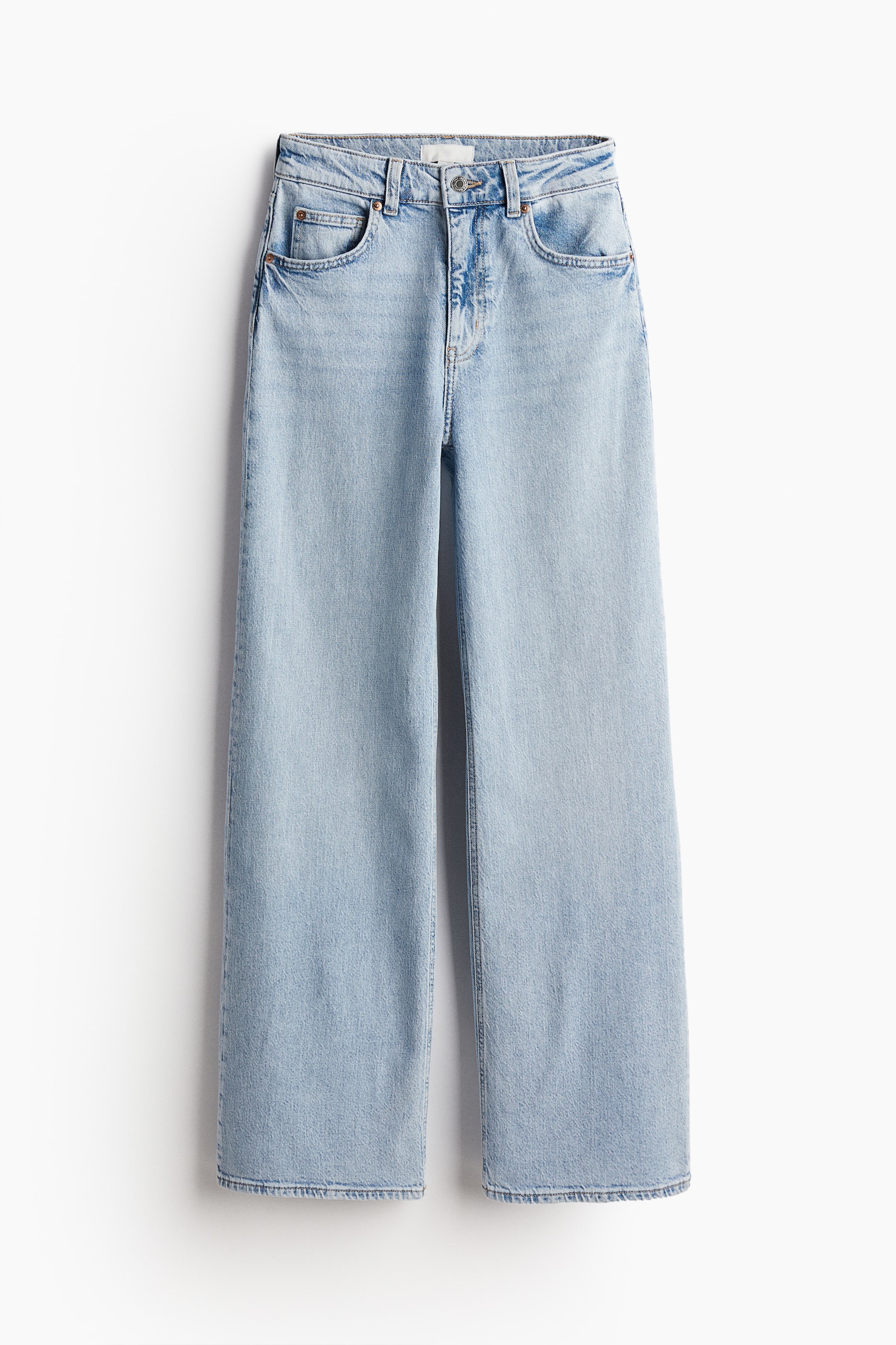 Wide High Jeans - Light denim blue - Ladies | H&M GB 6