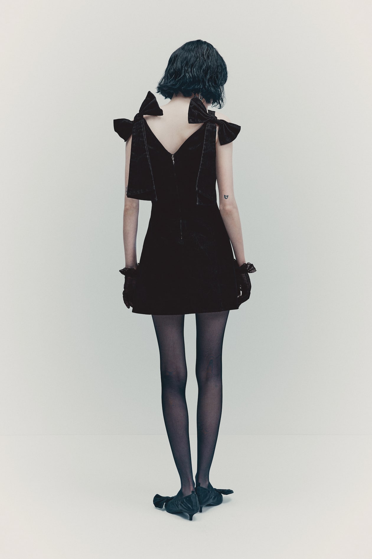 Bow-Detail Mini Dress - image 2
