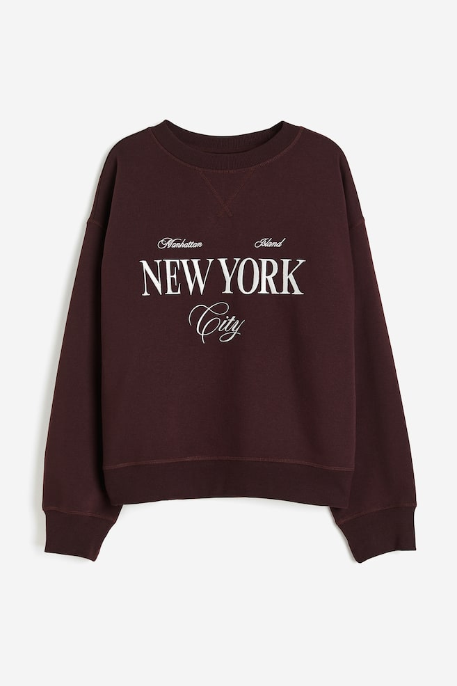 Sweatshirt - Burgundy/New York/Light grey marl/Lipstick/Neon green/Light beige/Paris/dc/dc/dc - 2