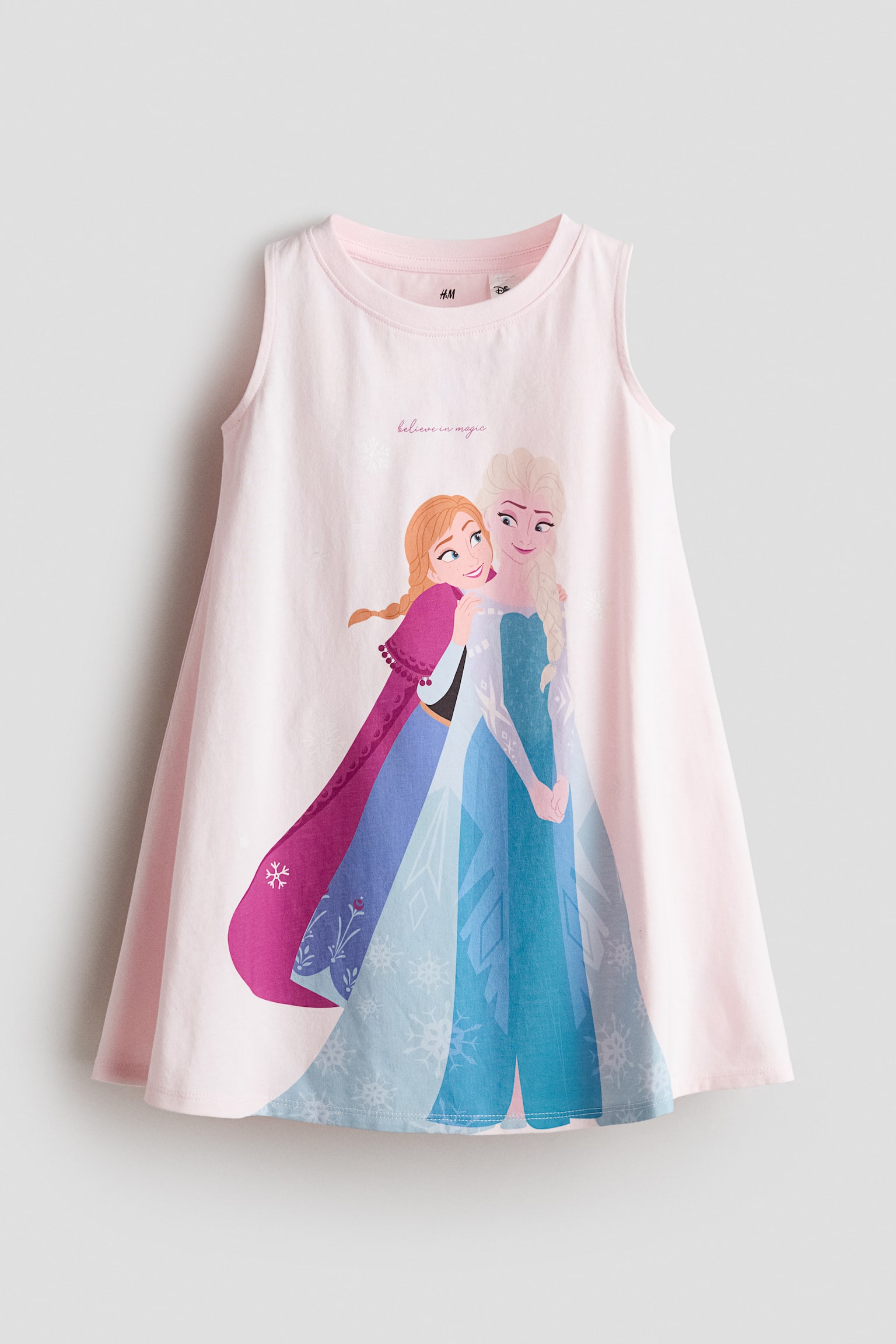 Printed A-Line Dress - Light pink/Frozen/Light blue/Frozen