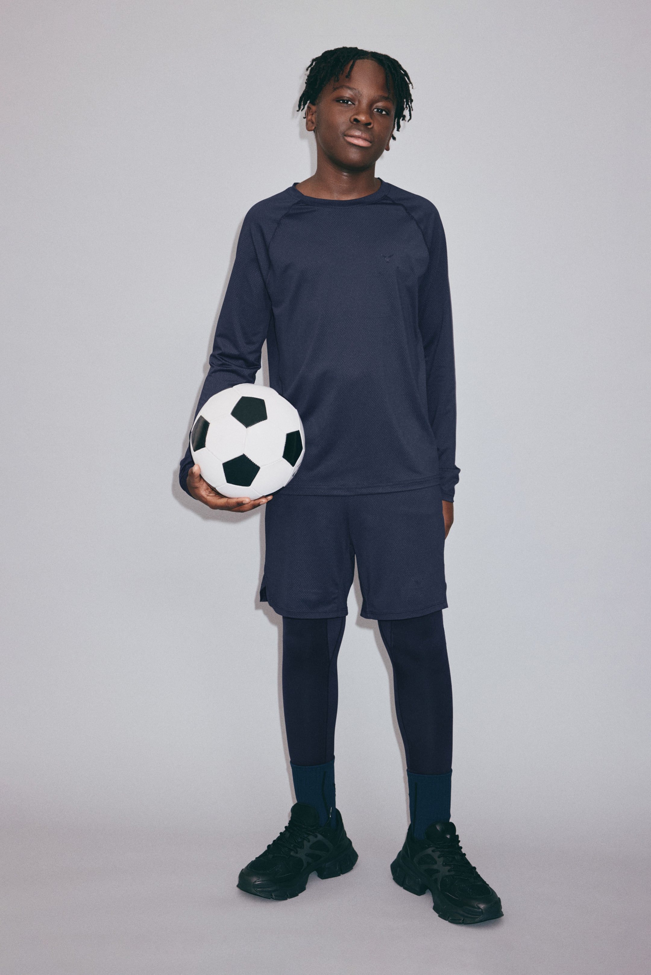 拡大画像を表示: スポーツトップス DryMove™ - ネイビーブルー - Kids | H&M JP 3