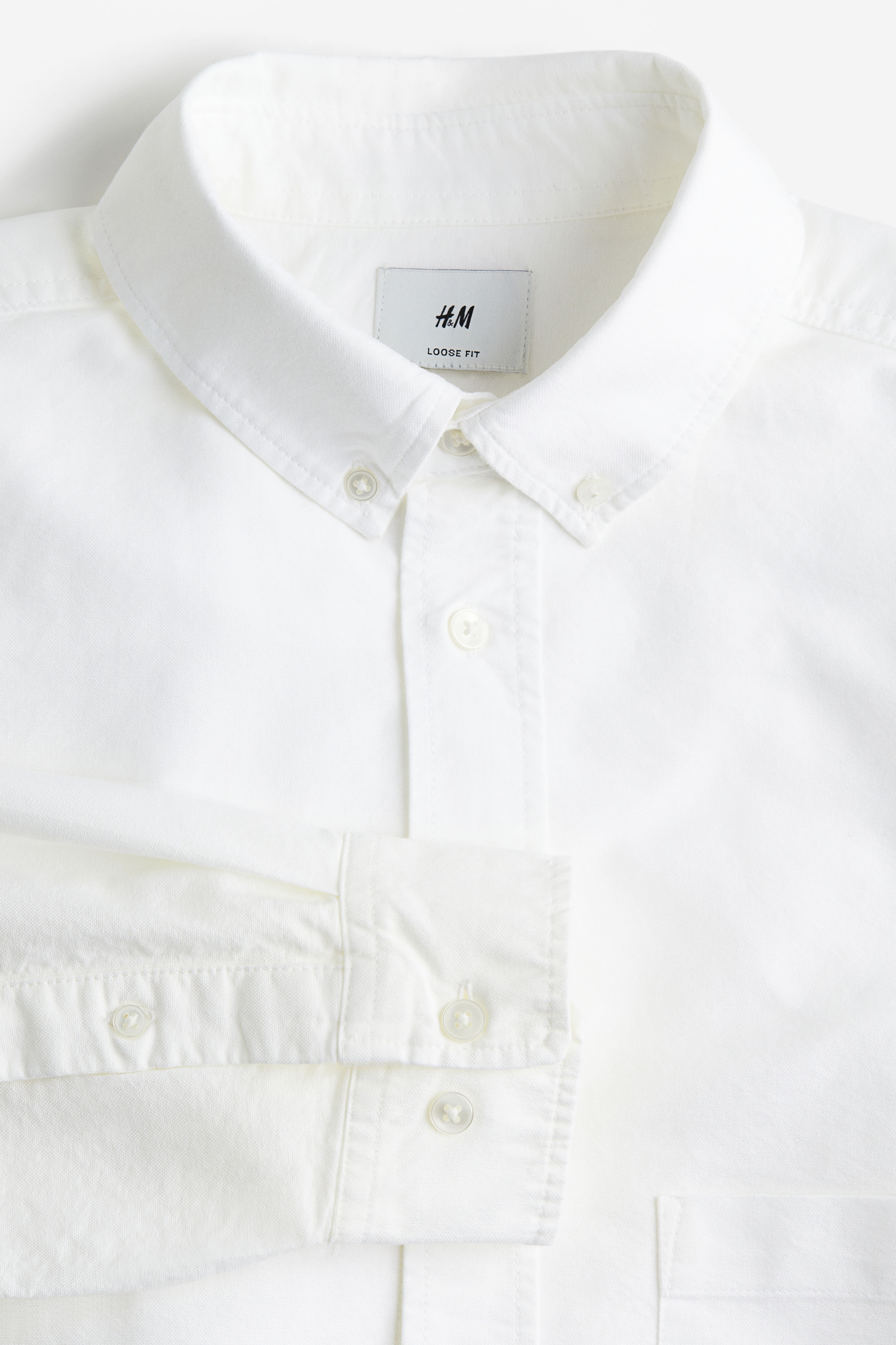 Relaxed Fit Oxford Shirt White Men H M CA