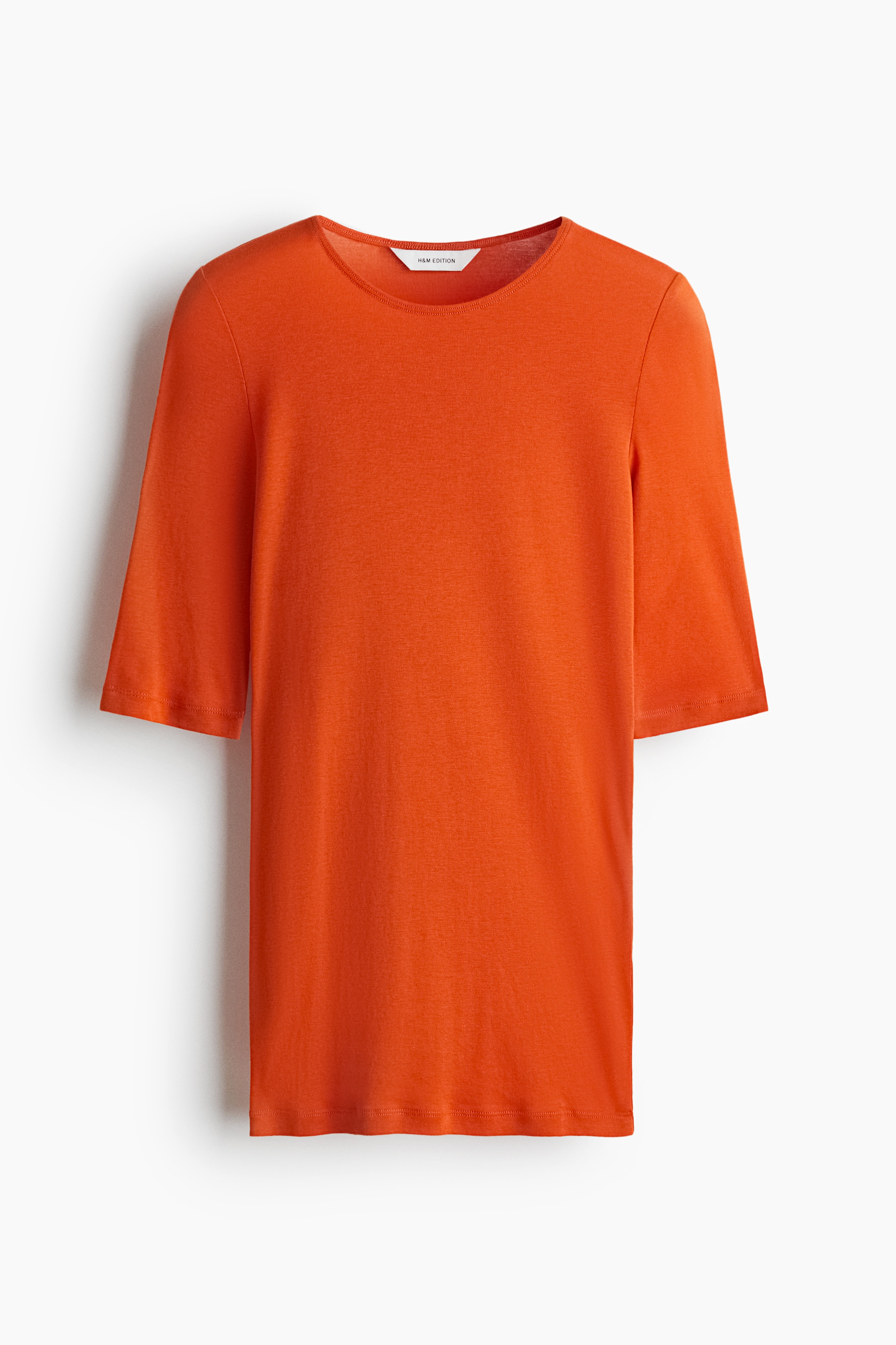 Pima Cotton Tee - Orange/Bright red/Dark brown/Beige/Dark brown/Dark beige/Pink/Dark khaki green