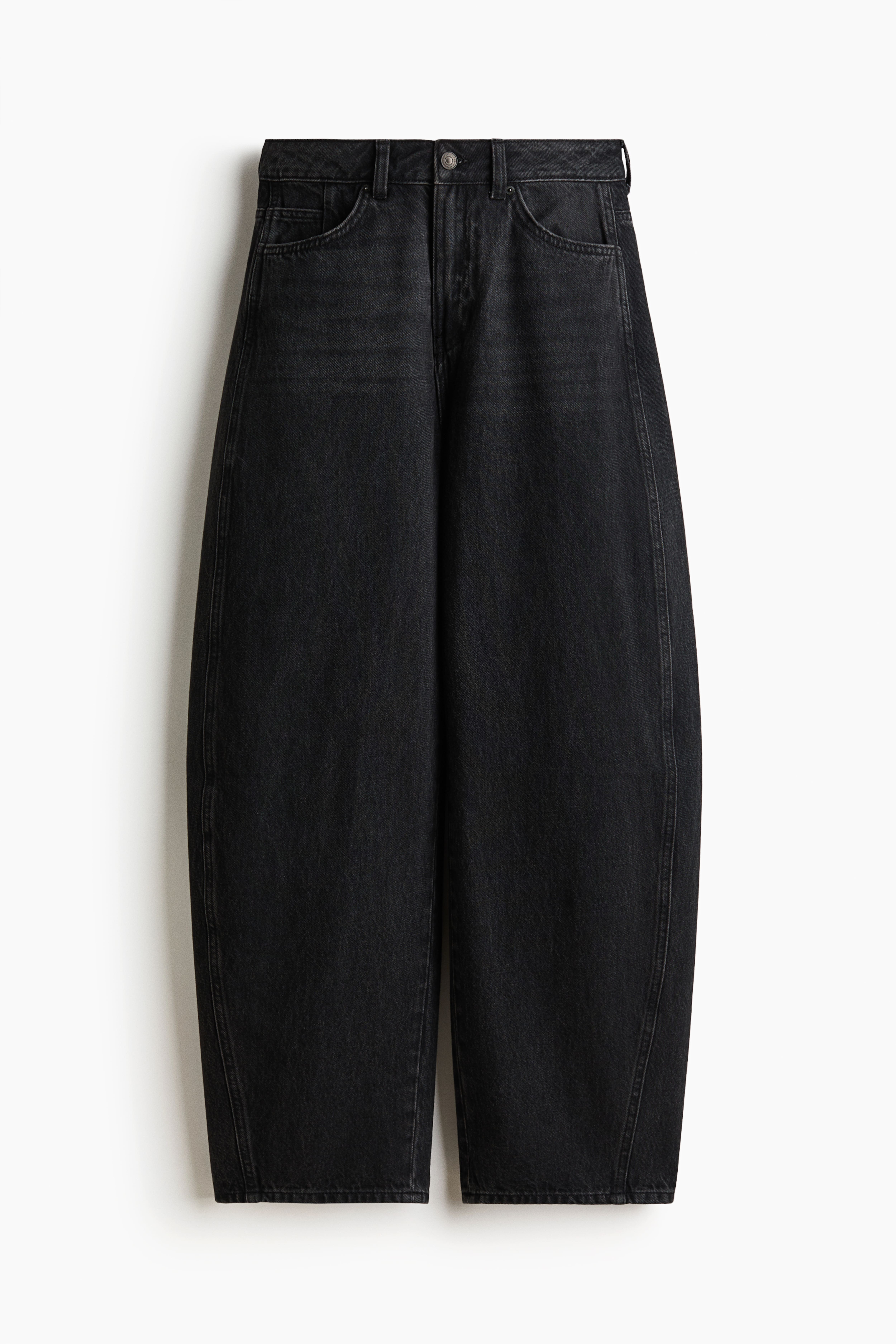 Barrel-Leg High-Waist Jeans