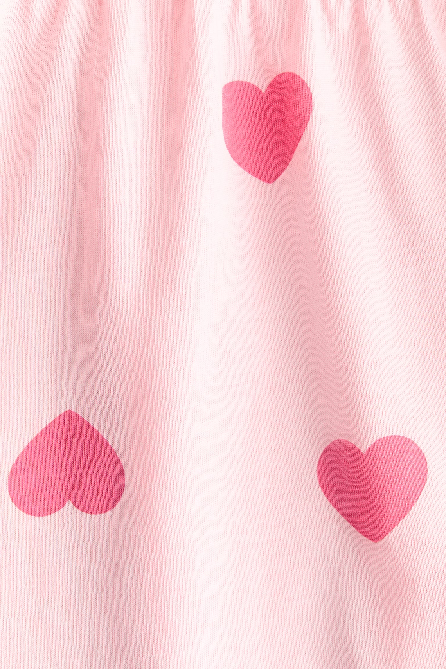 Váy cotton jersey - Màu hồng/Trái tim/Màu hồng khói - 2