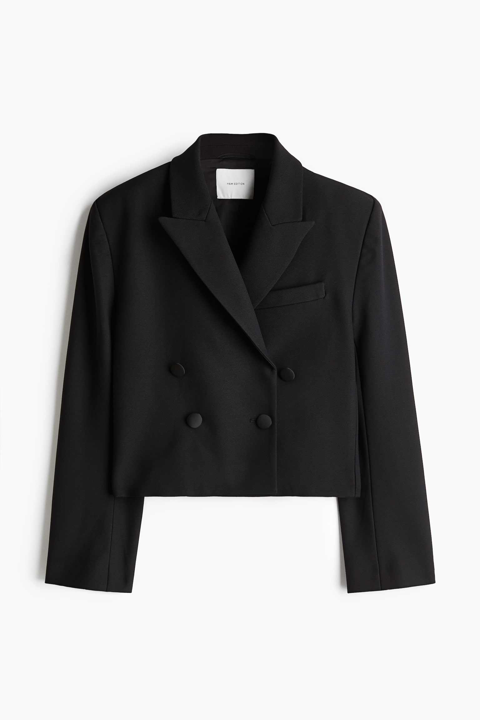 Oversized jersey blazer - Black - 2