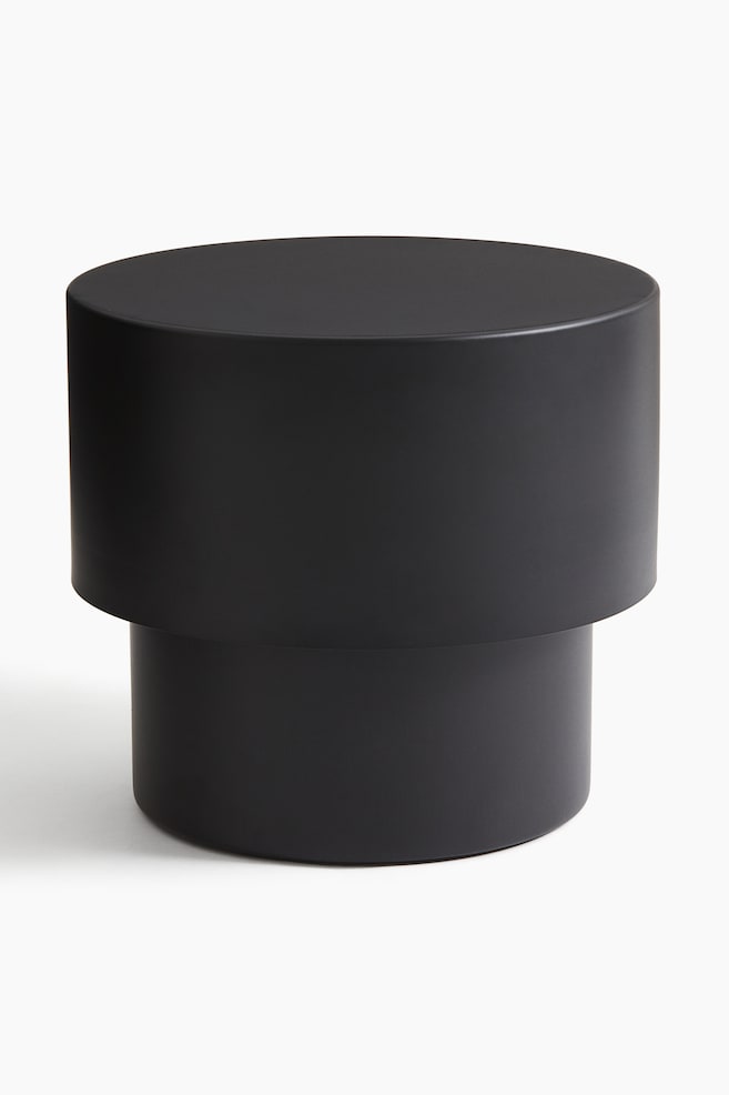 Table d’appoint en métal - Noir/Beige clair - 1
