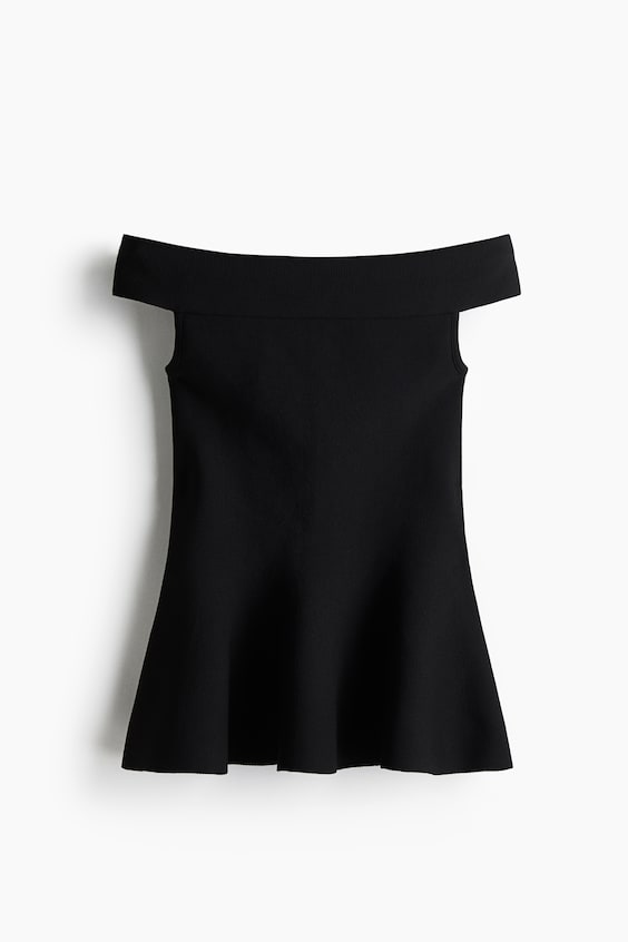 Женские топы H&M Off-the-Shoulder Peplum Top