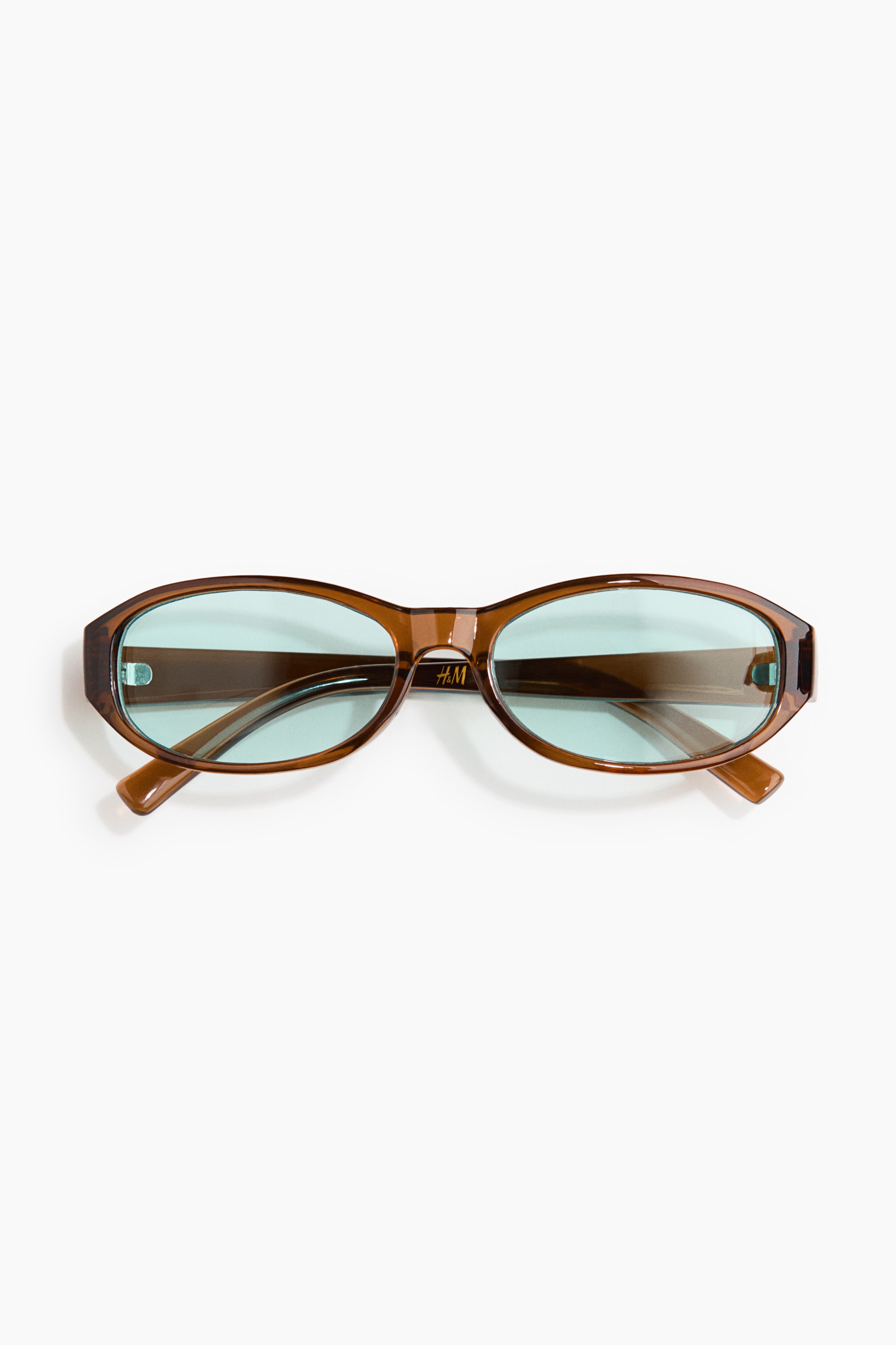 Oval sunglasses - Brown/Blue/Dark brown/Tortoiseshell pattern
