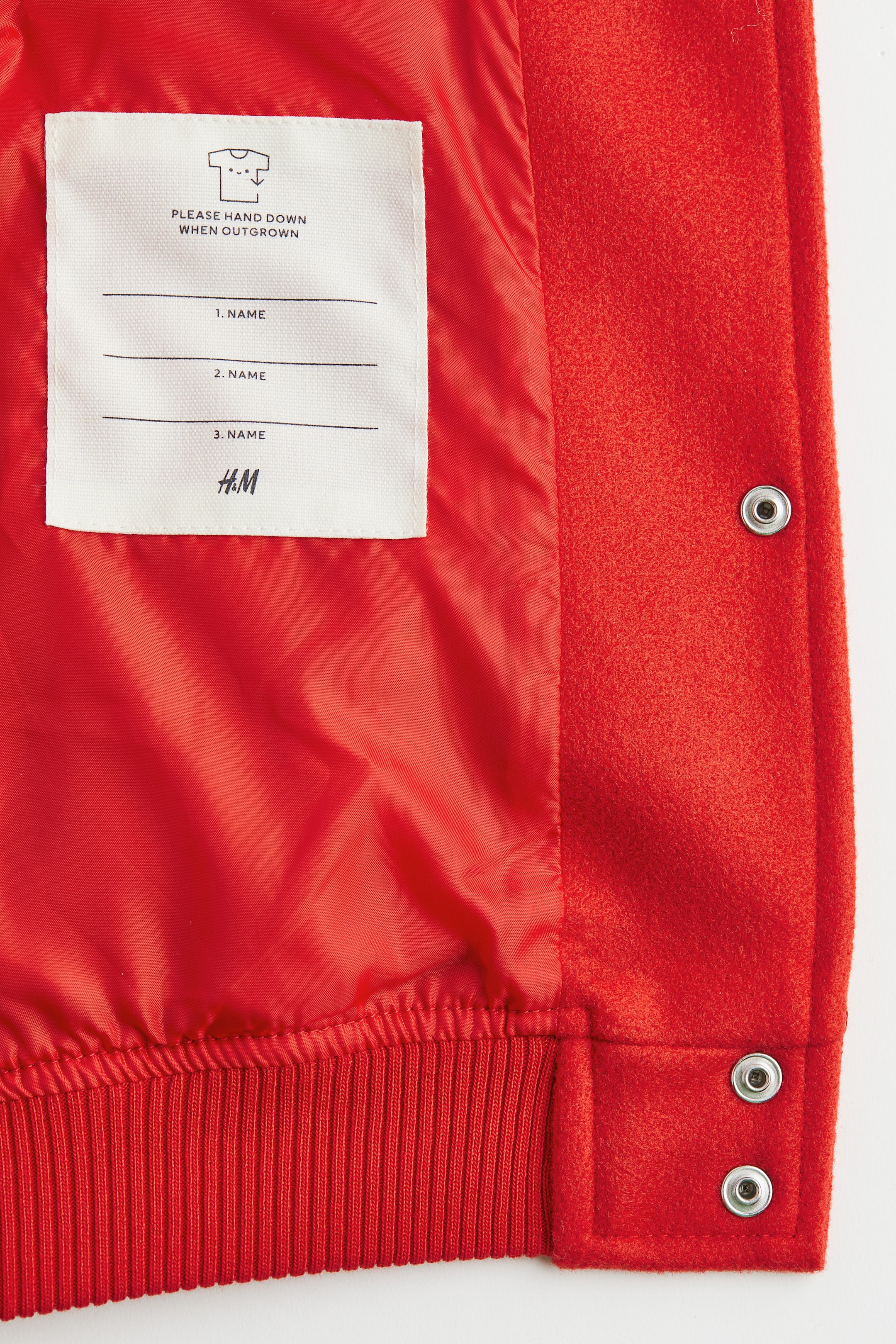 הצגת תמונה גדולה יותר: ז'קט בייסבול - אדום/M - Kids | H&M IL 4