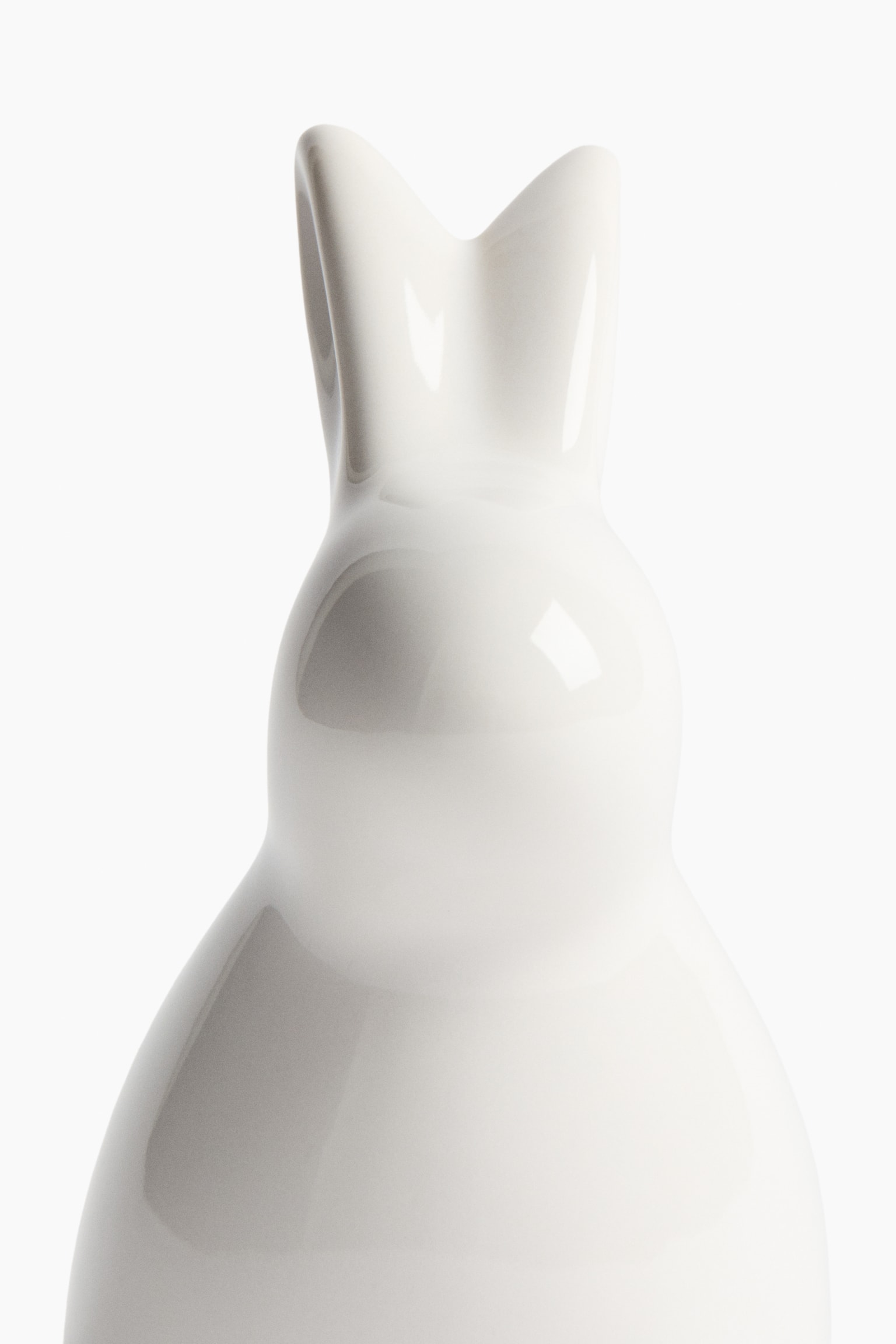 Stoneware Easter bunny - White/Light yellow - 4