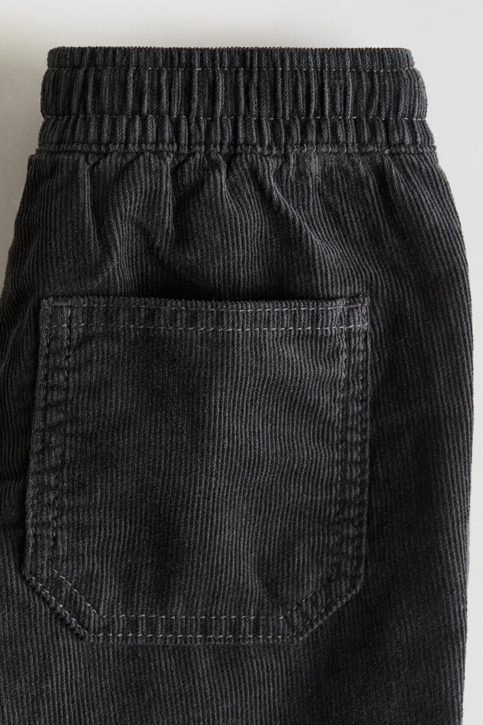 Lined corduroy trousers - Dark grey/Navy blue/Dark brown - 2