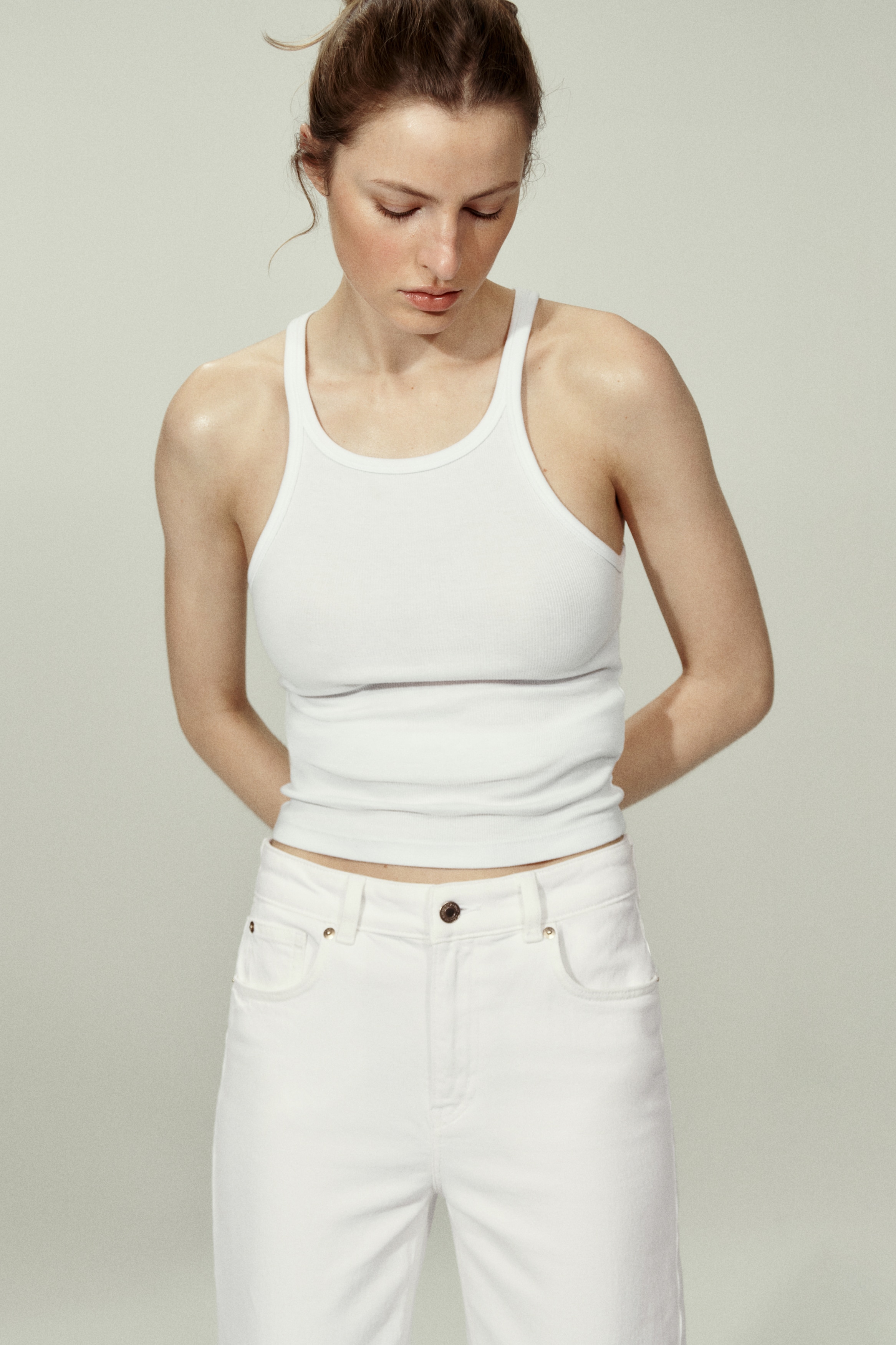 Wide High Jeans - White/Washed denim blue/Navy denim blue/Dark denim blue/Denim blue/Navy denim blue/Light denim blue/Dark brown/Dark denim grey/Dark denim blue/Light denim blue/Light denim blue