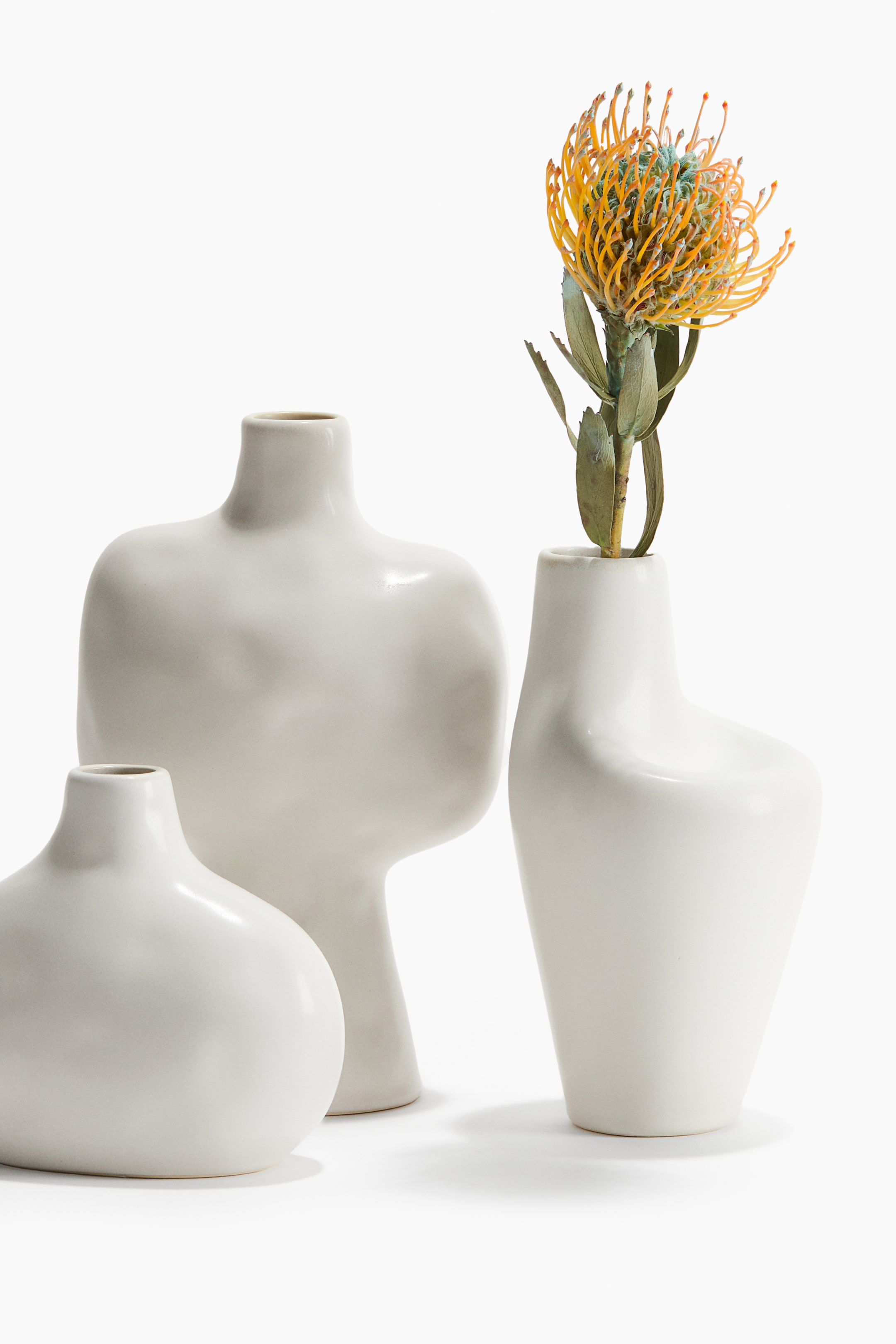 Stoneware vase - White - Home All | H&M GB