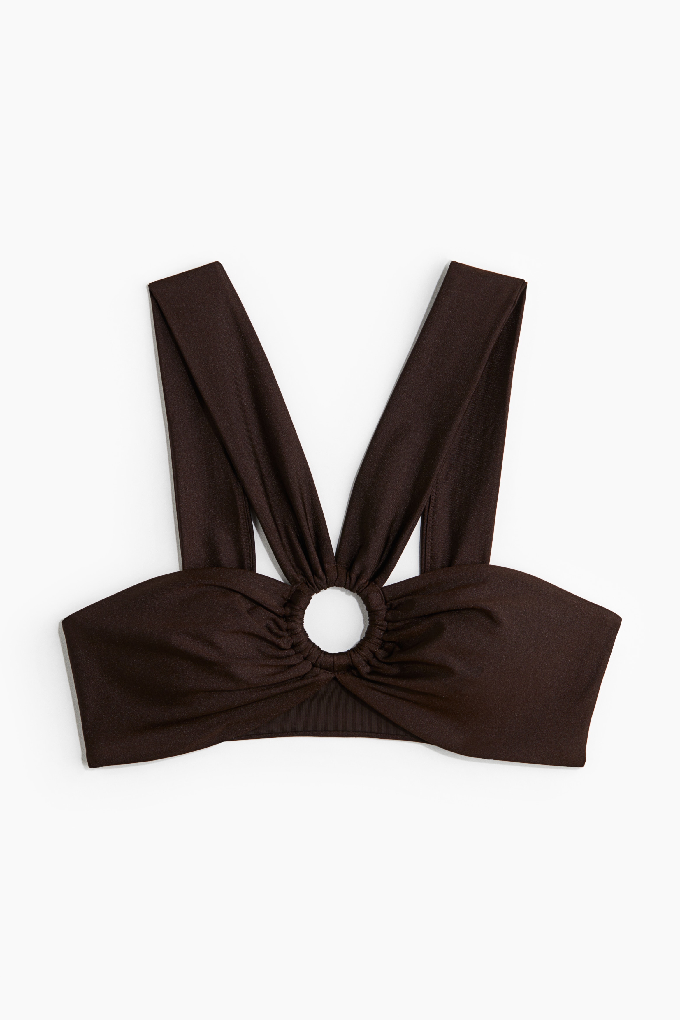 Σουτιέν μπικίνι με θήκες με ενίσχυση - Σκούρο καφέ