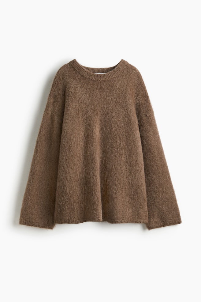 Oversized mohair-blend jumper - Brown/Light blue/Light grey/Bright orange/Light beige/Burnt orange/Mustard yellow/Dark grey/Dark purple/Dark grey/Black/White/Dusty purple - 1