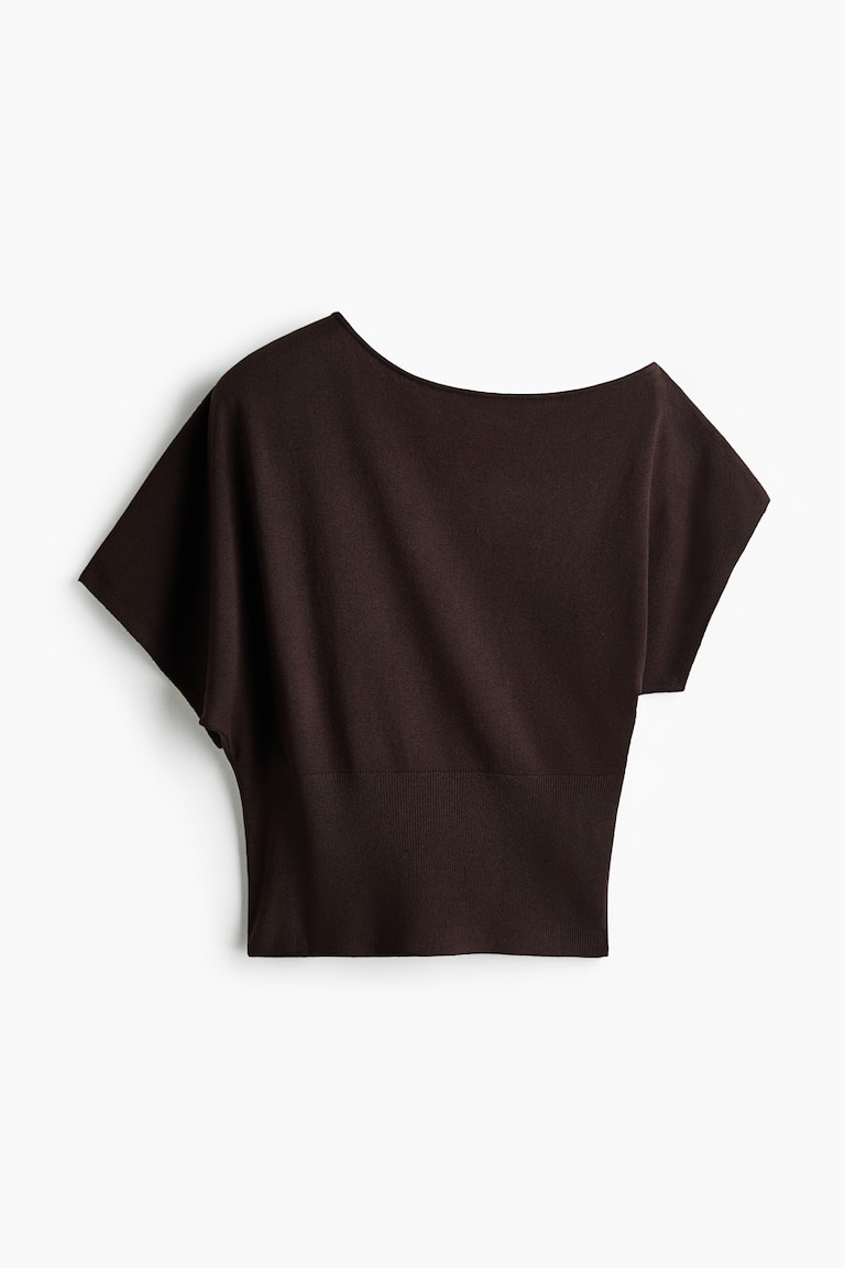 Bluza na jedno rame od finog pletiva
