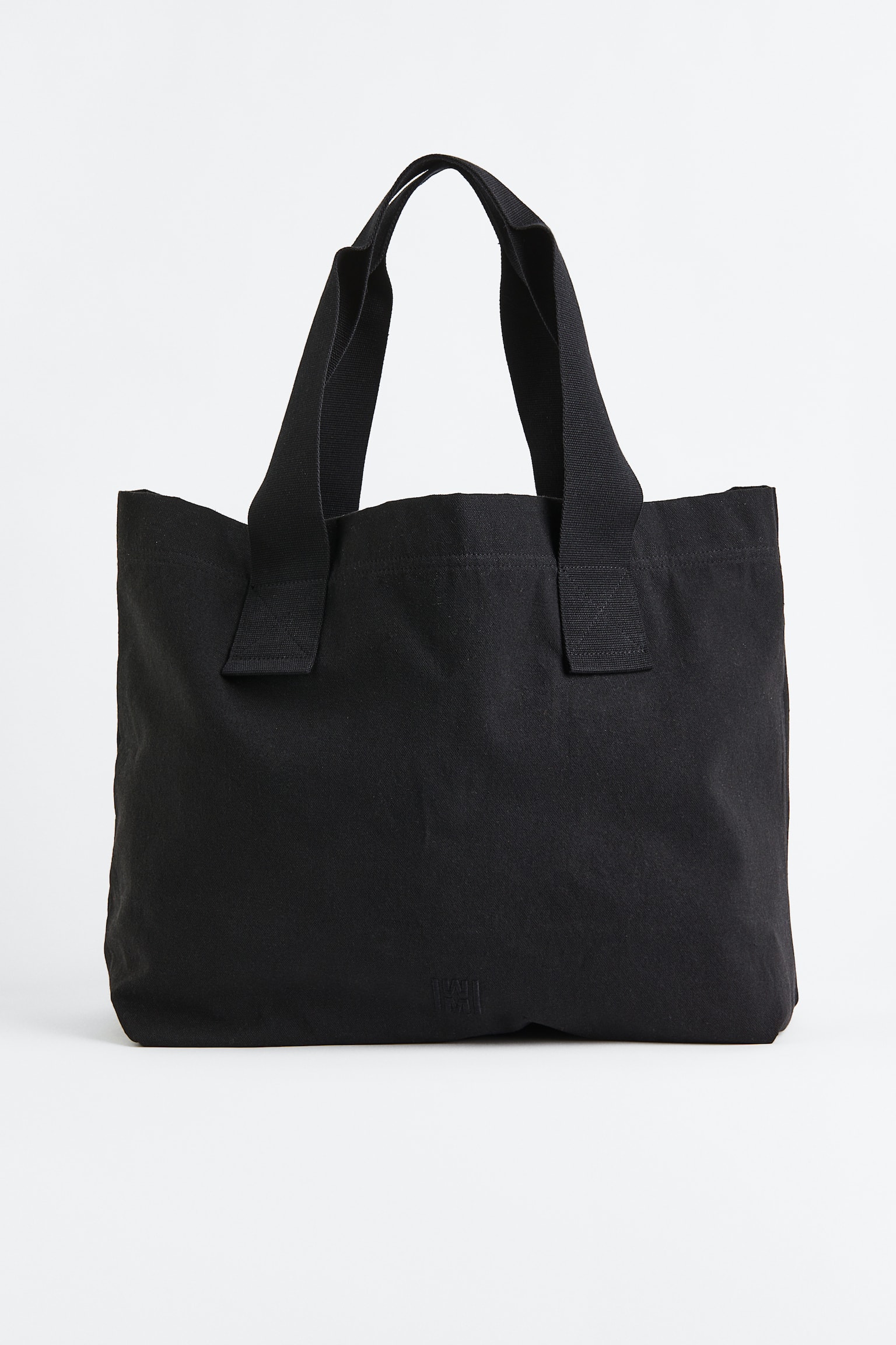 Canvas Shopper - Black/White - 1