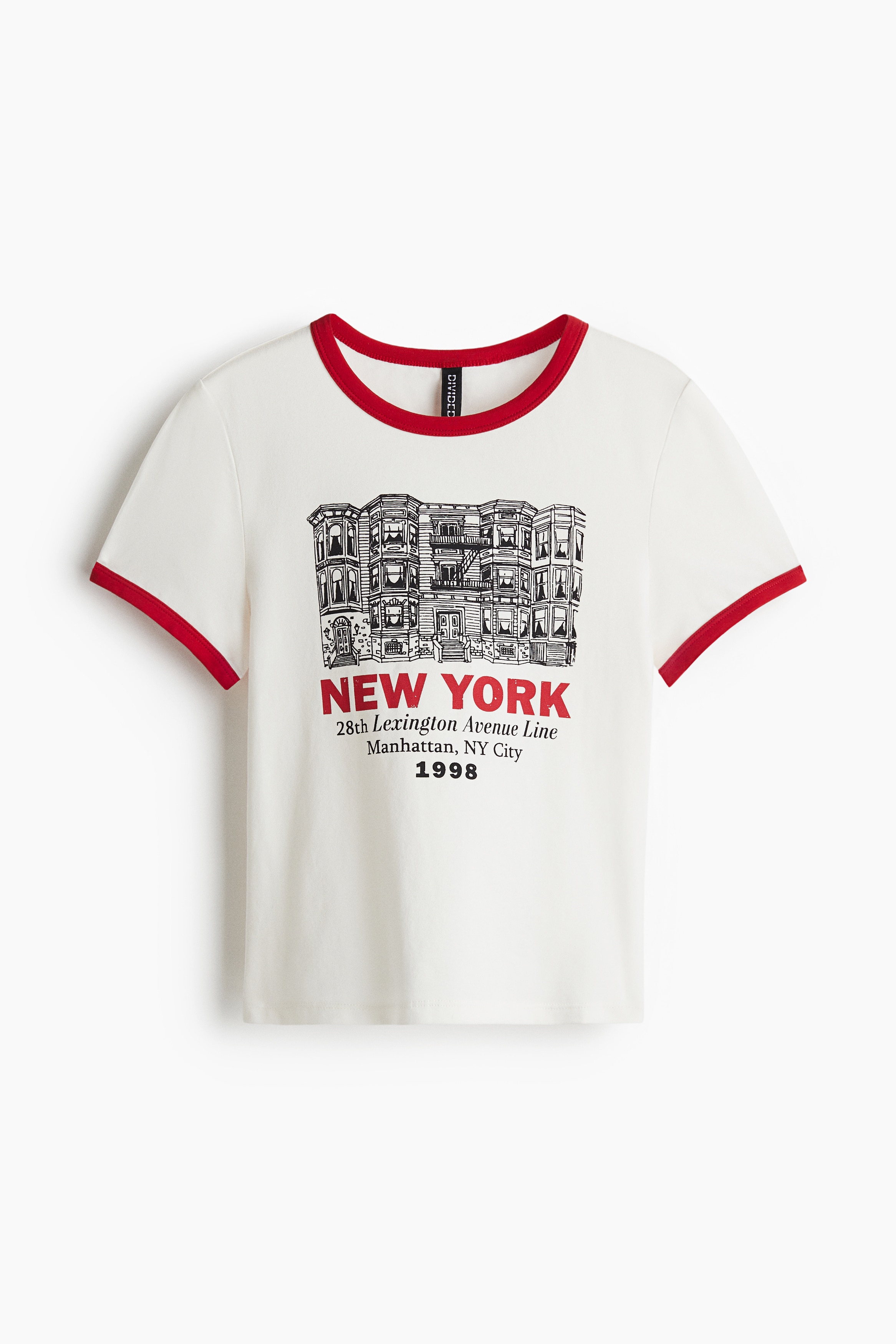 Fitted cotton T-shirt