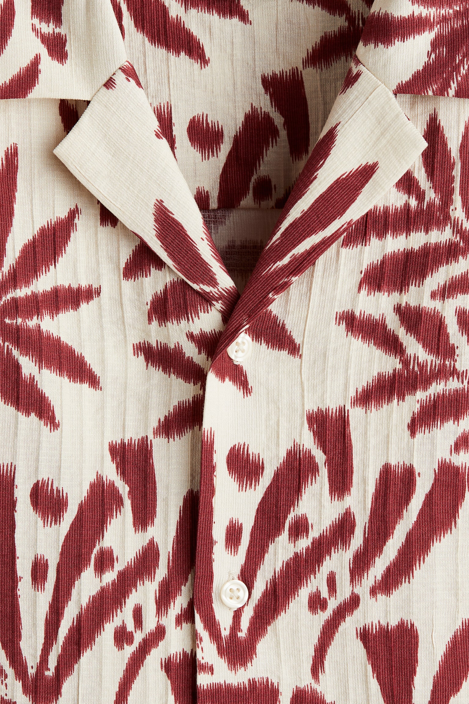 Camisa resort texturizada Regular Fit - Blanco/Rojo floreado/Blanco/Flores verdes/Azul marino/Floreado - 6