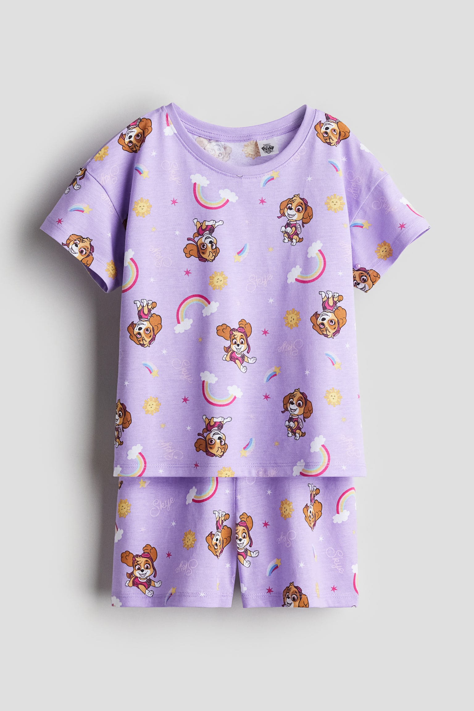 Printed jersey pyjamas - Light purple/PAW Patrol/Light blue/Lilo & Stitch/White/Pokémon/Light turquoise/Frozen/Light purple/Hello Kitty - 1