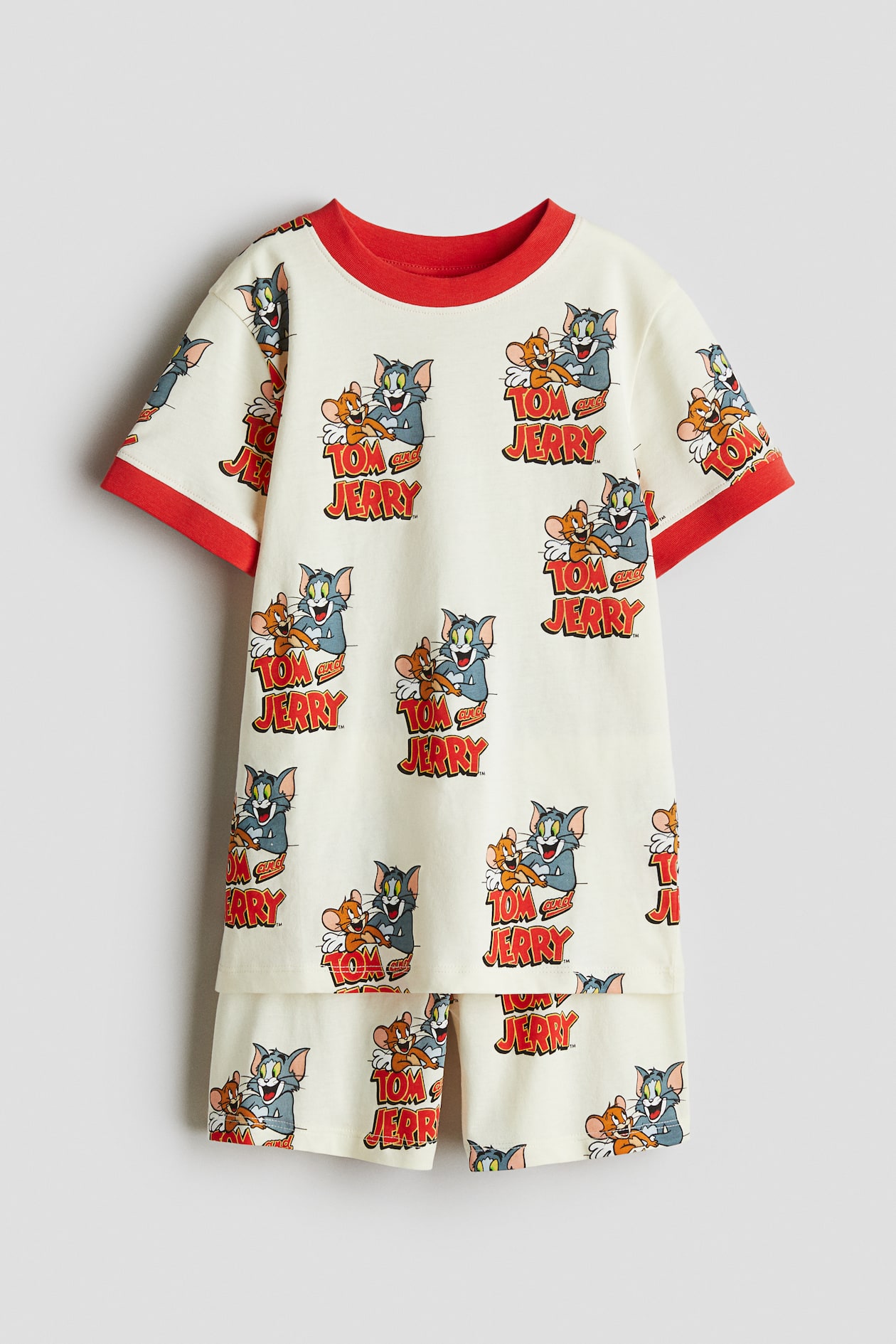 Pigiama con stampa Giallo chiaro/Tom Jerry BAMBINO H&M IT