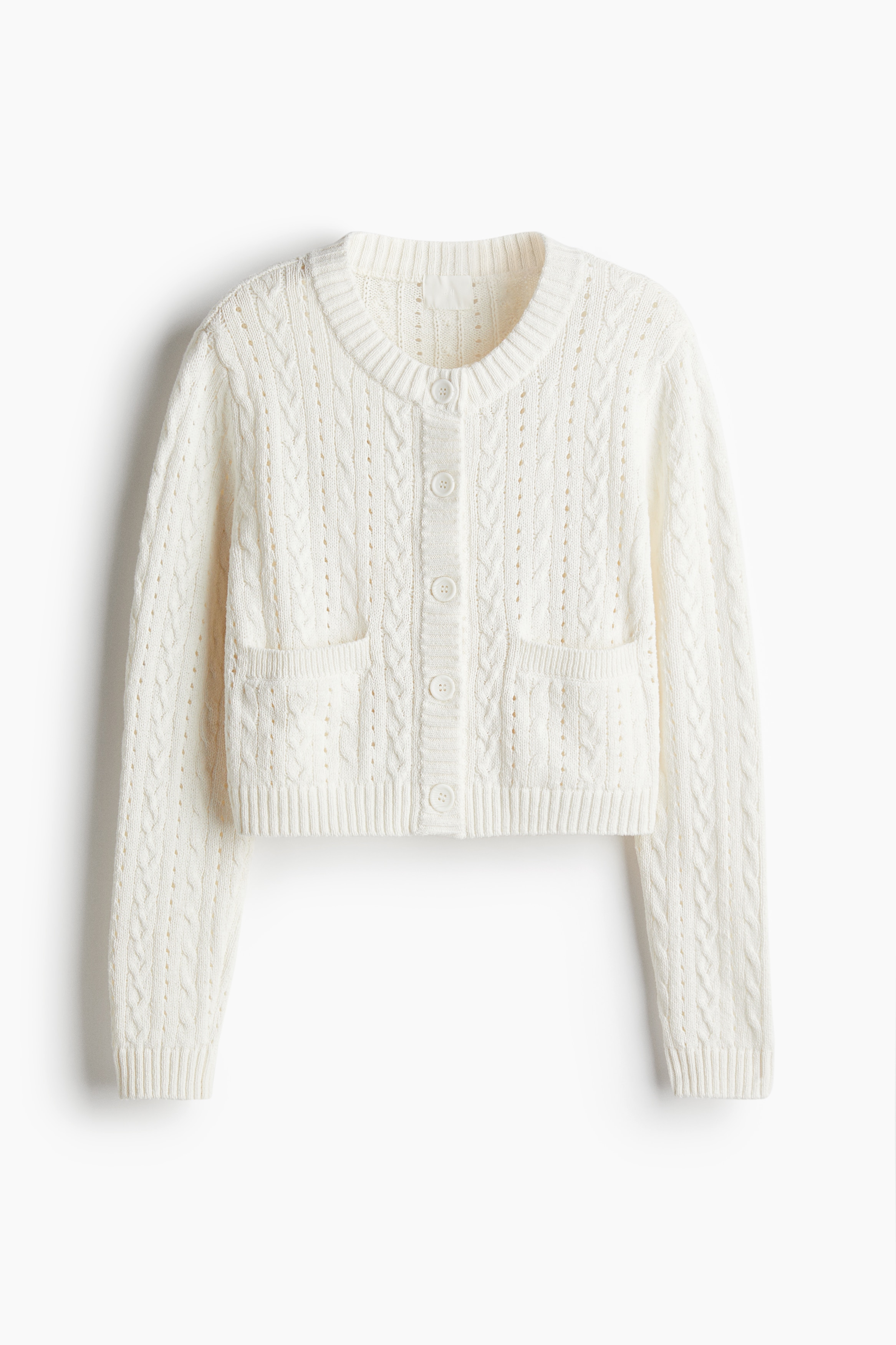 ニットカーディガン - ホワイト - レディース | H&M JP