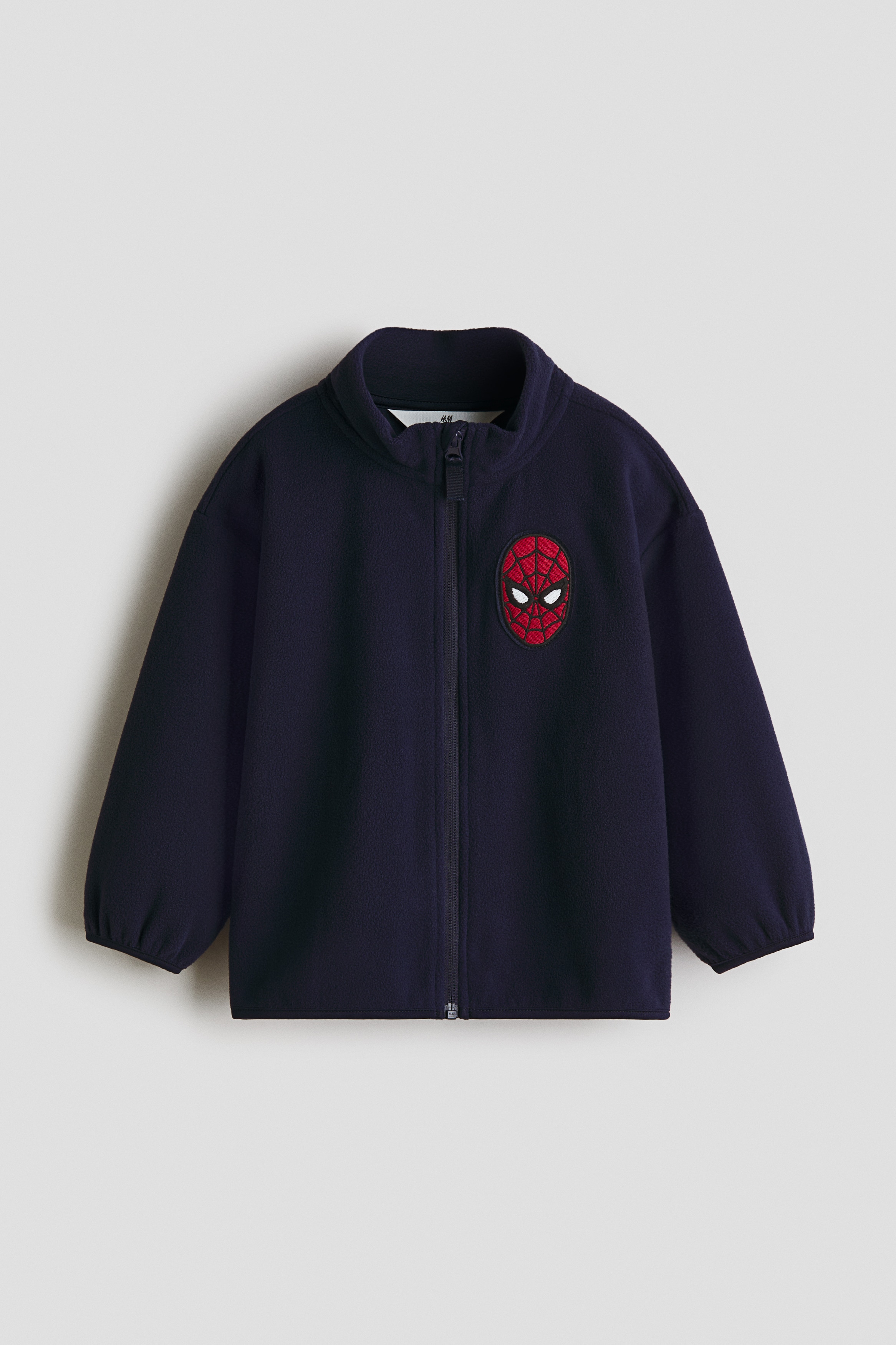 H & M - Fleecejacke mit Sticker - Blau - Kinder