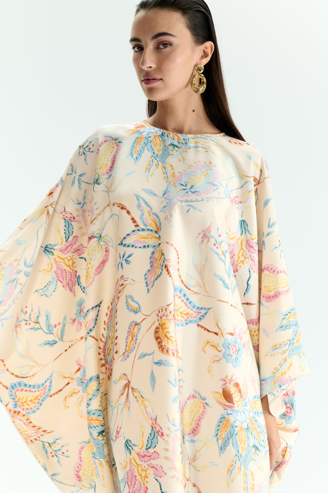 Satin Kaftan Dress - image 4