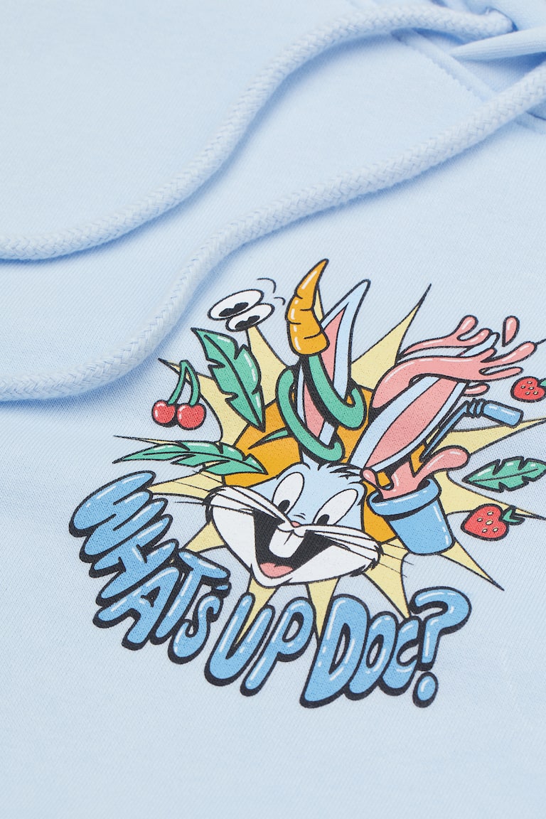 Sudadera con capucha Regular Fit Azul claro/Looney Tunes